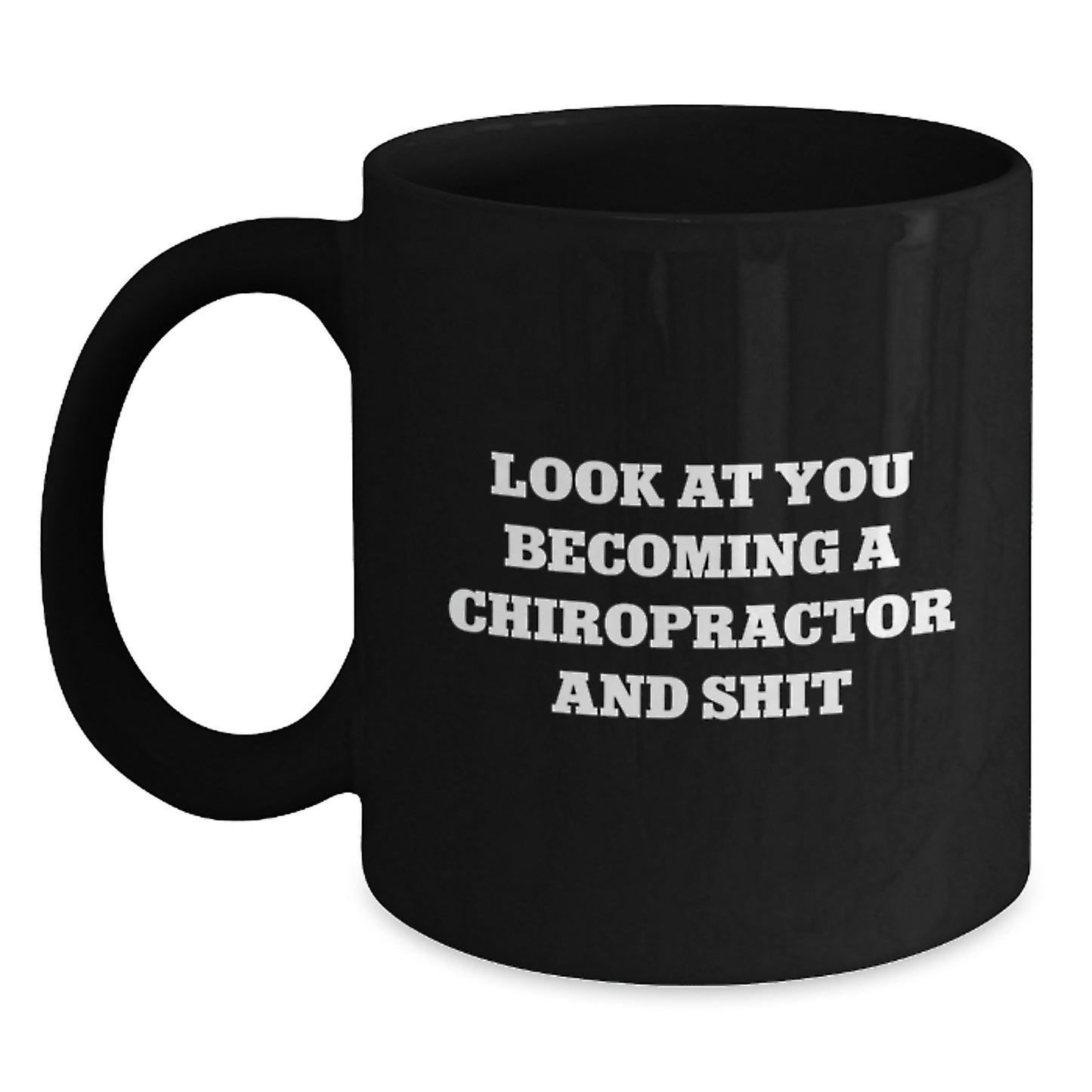 Chiropractor Keepsake Black Coffee Mug for Him Birthday Gift - Main