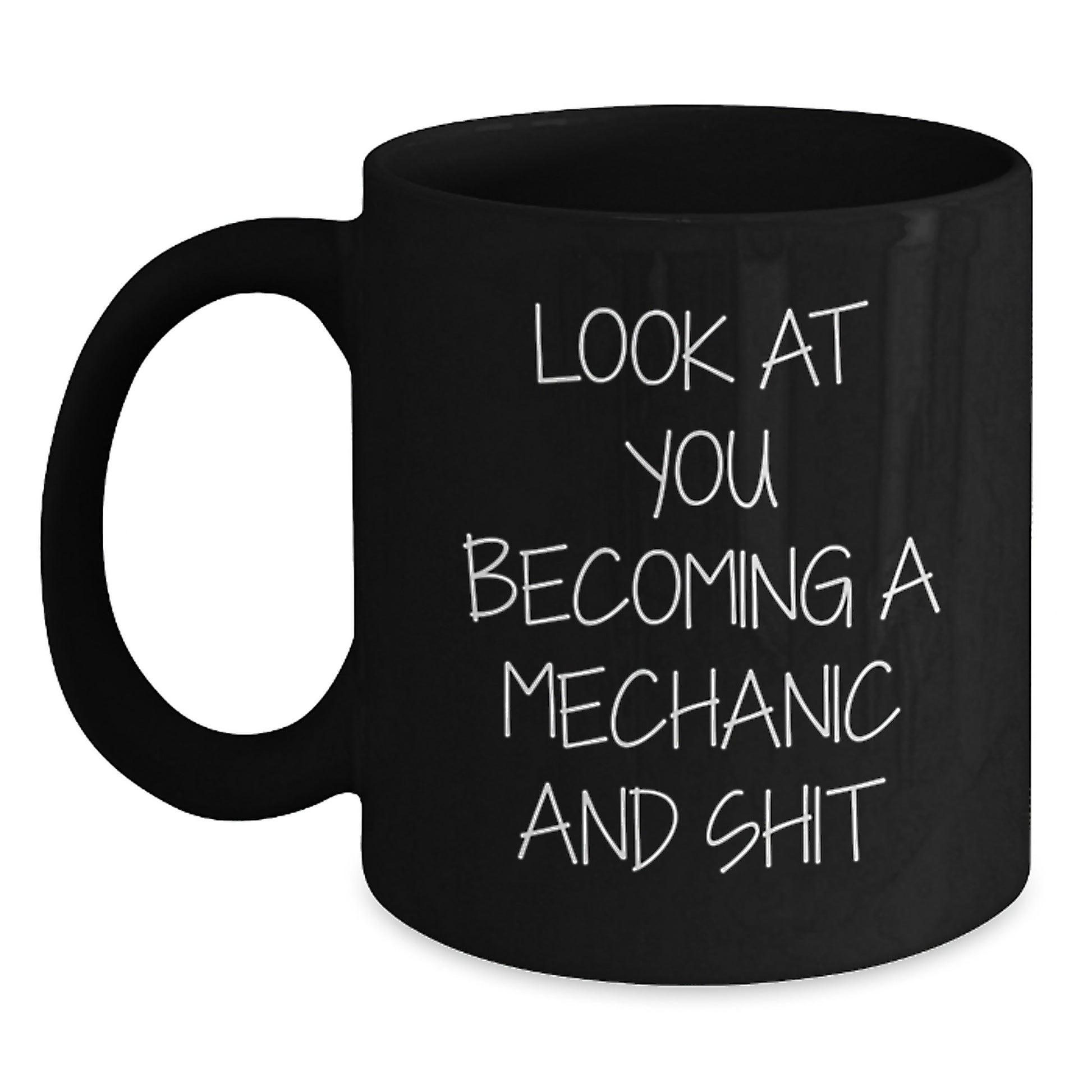 Mechanic Keepsake Black Coffee Mug for Him Birthday Gift - Main