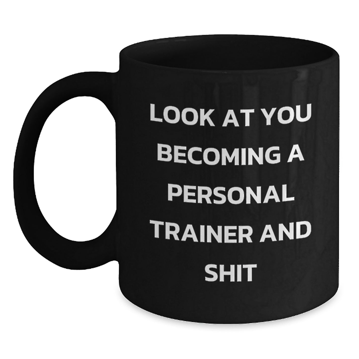 Funny Personal Trainer Gifts from Men to Graduation Unique Gifts for Personal Trainers Black Coffee Mugs - Main