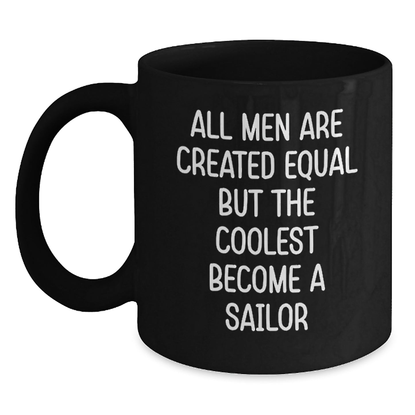Birthday Gift Sailor Keepsake Black Coffee Mug for Her with 11oz - Main