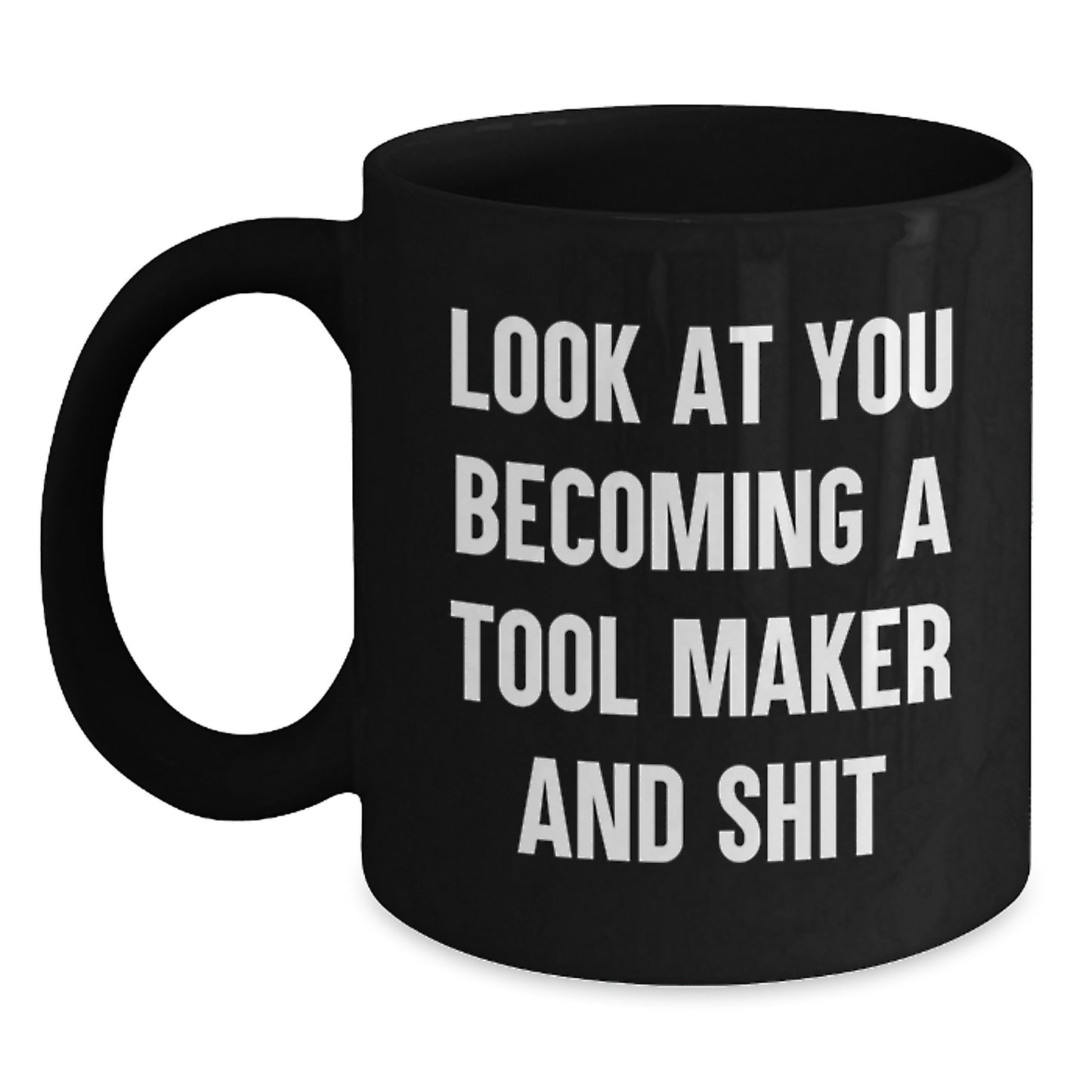 Tool Maker Keepsake Black Coffee Mug 11oz Ceramic for Him Birthday Gift - Main