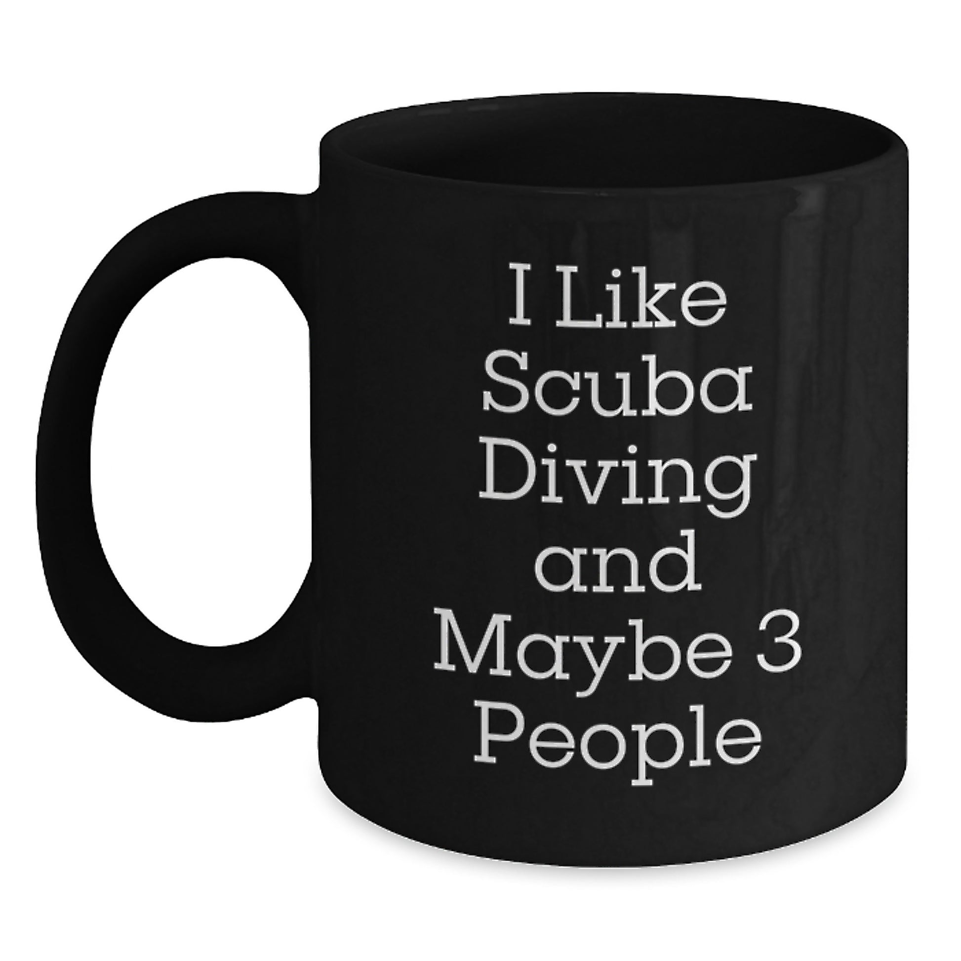Scuba Diving Humor Black Coffee Mugs for Women Scuba Divers Gifts from Men on Mother's Day, Unique Funny Scuba Diving Quotes Black Coffee Mug - Scuba Diving Enthusiast - Main