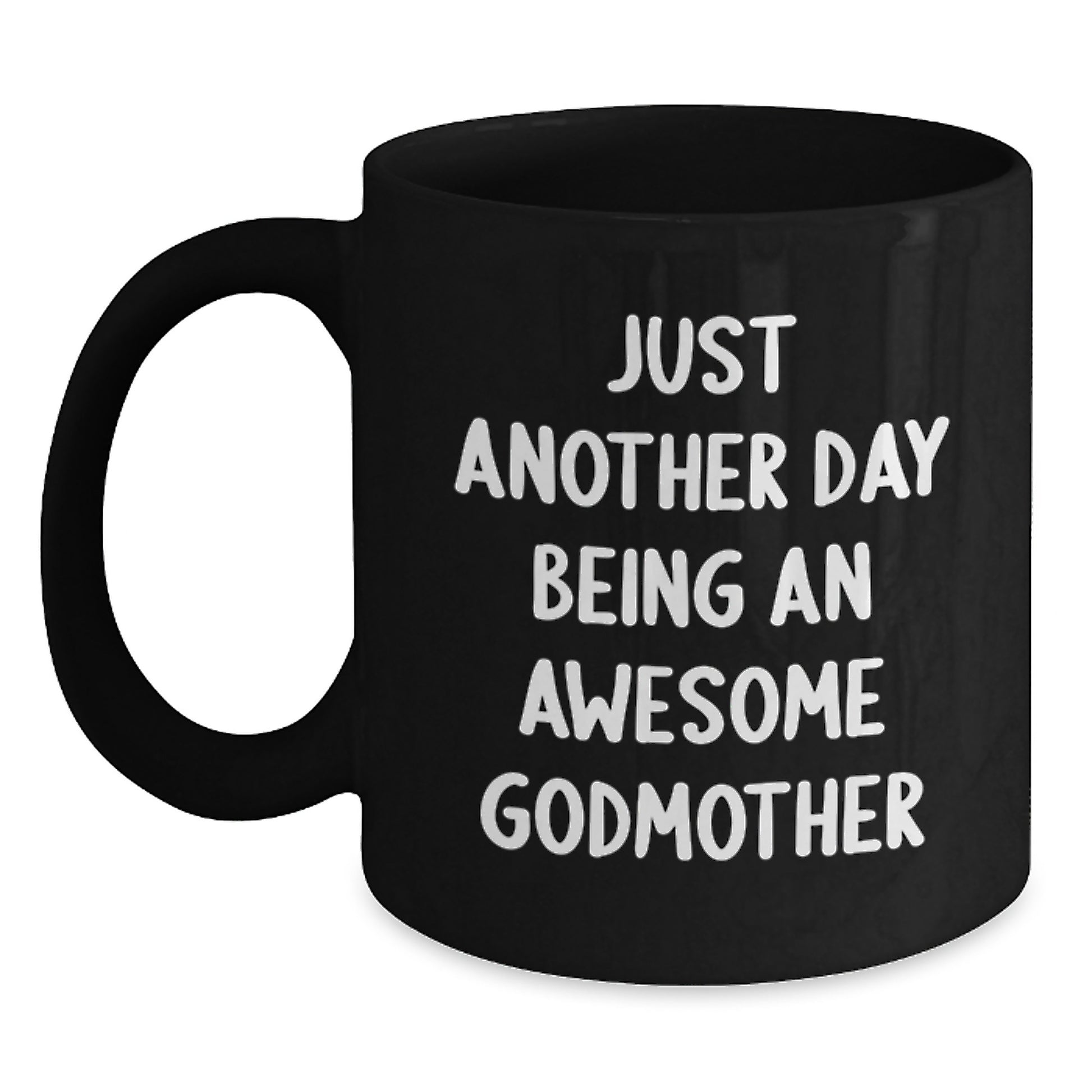 Godmother Keepsake Black Coffee Mug for Him Birthday Gift Surprise Daily - Main