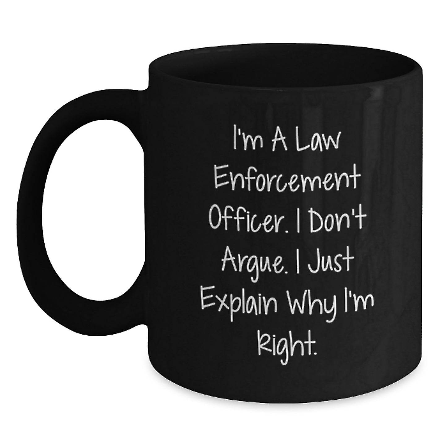 Law Enforcement Officer Keepsake Ceramic Mug for Him Birthday Gift - Main