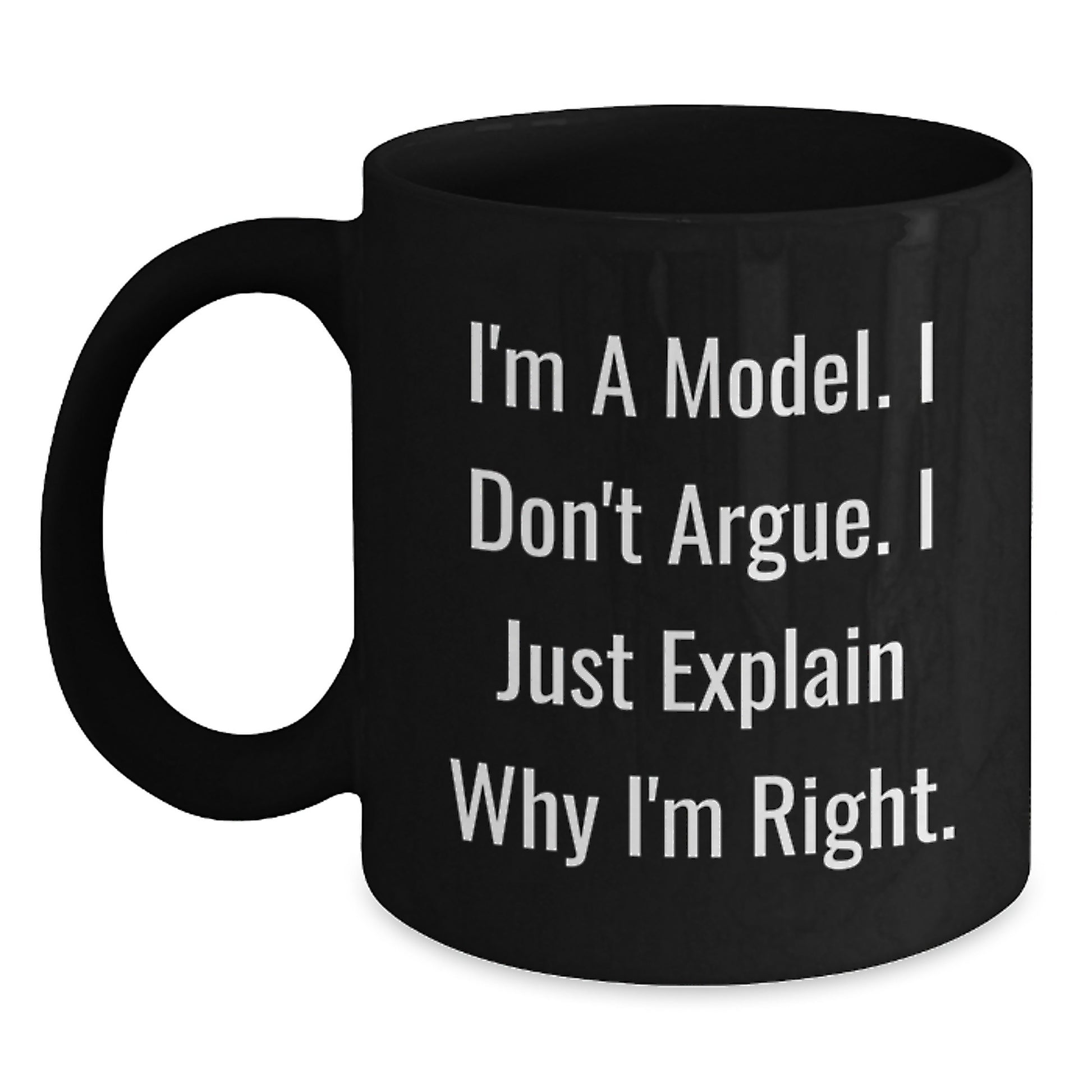 Funny Model Gifts for Graduation Unique Black Coffee Mugs Gifts from Friends for Model - Main
