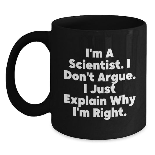Funny Scientist Quote Black Coffee Mugs Gifts from Family for Men Women Friends Mother's Day Unique - Main
