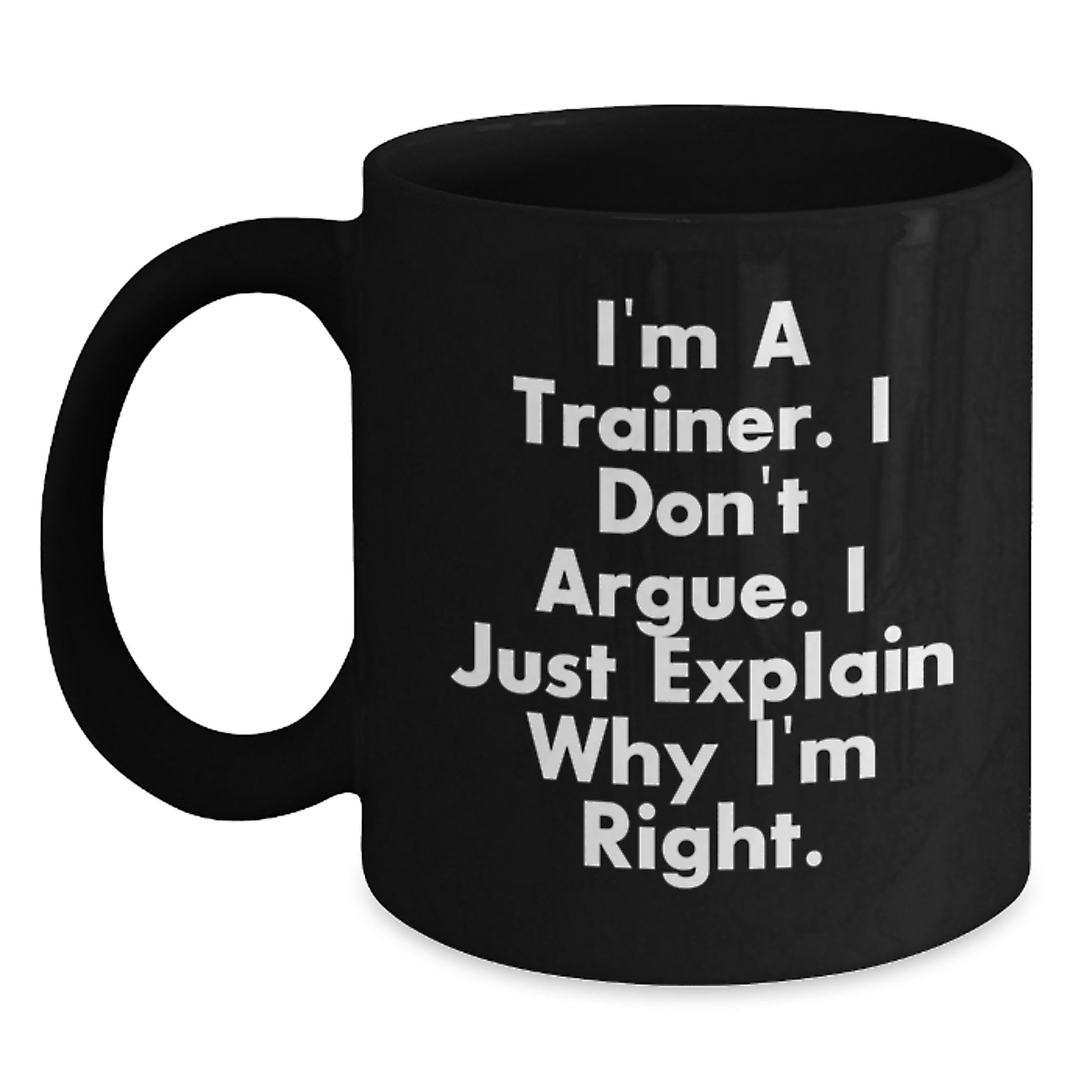 Funny Trainer Gifts from Friends Unique Black Coffee Mugs for Trainers Graduation - Main