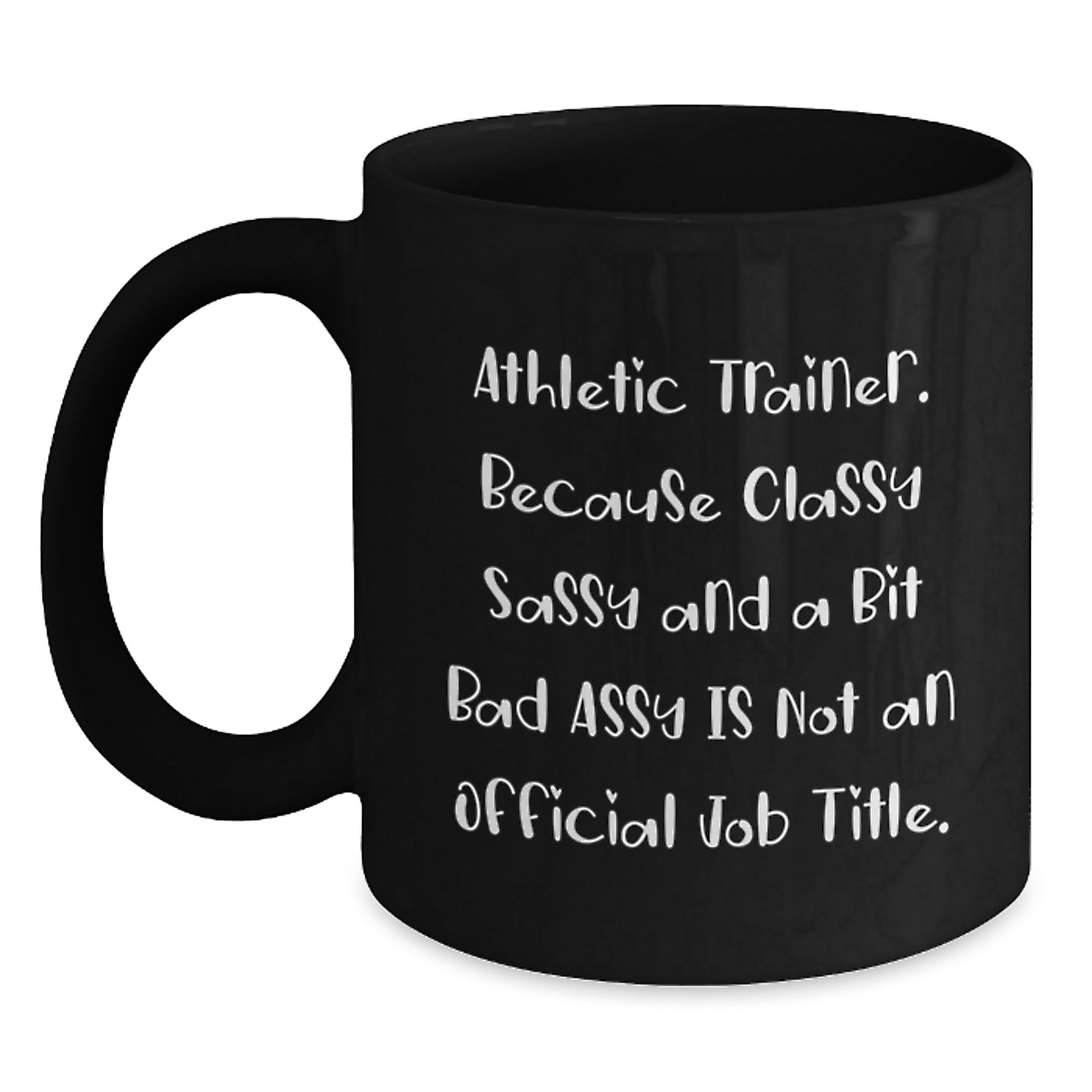 Athletic Trainer Black Coffee Mug Present for Her Birthday Gift - Main