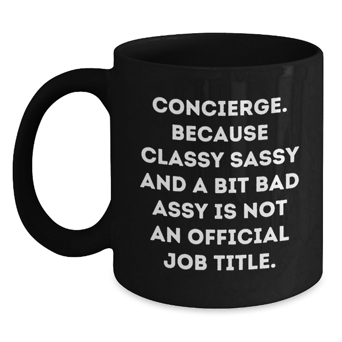 Concierge Premium Black Coffee Mug Keepsake Birthday Gift for Him - Main