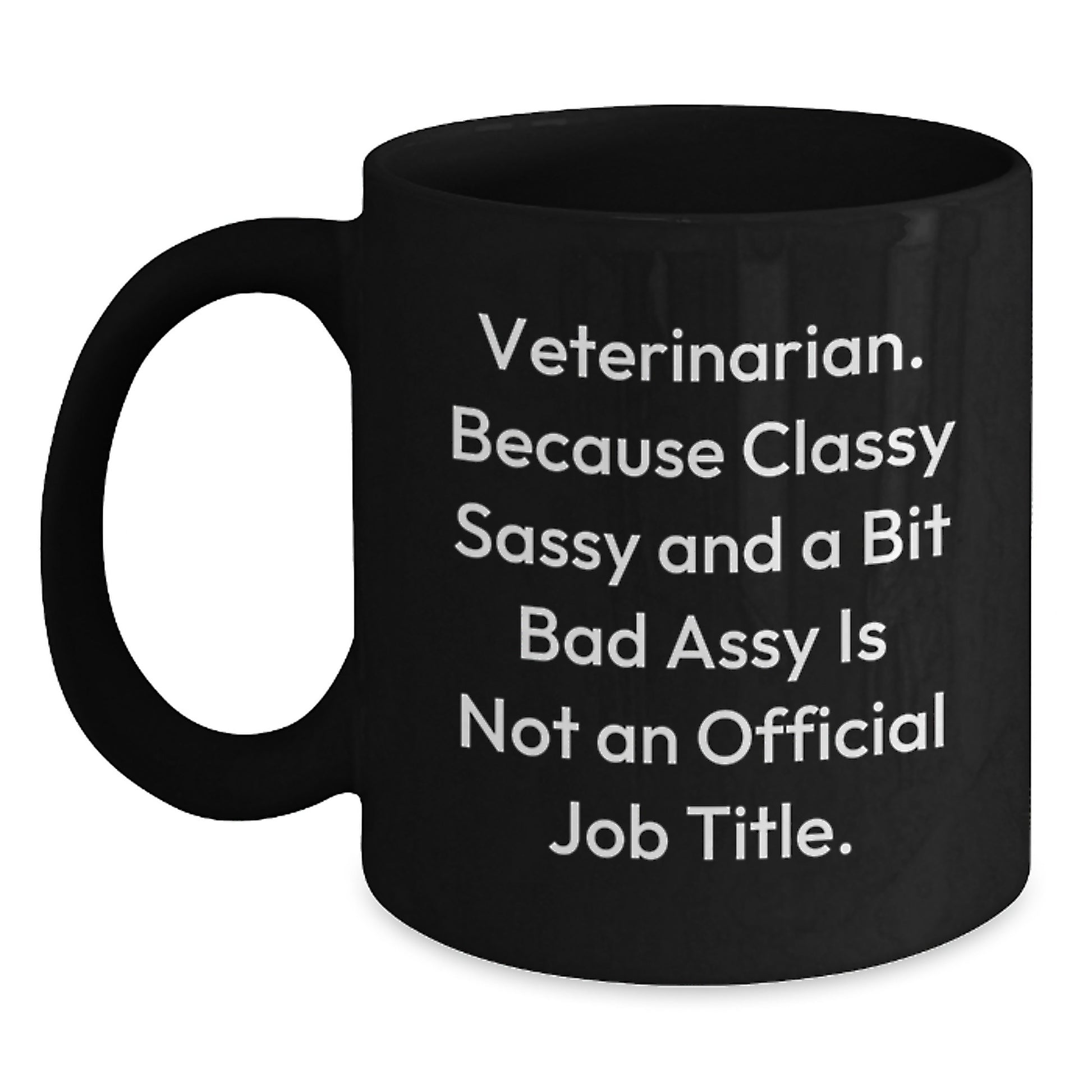 Veterinarian Keepsake Black Coffee Mug for Him Birthday Gift 11oz - Main