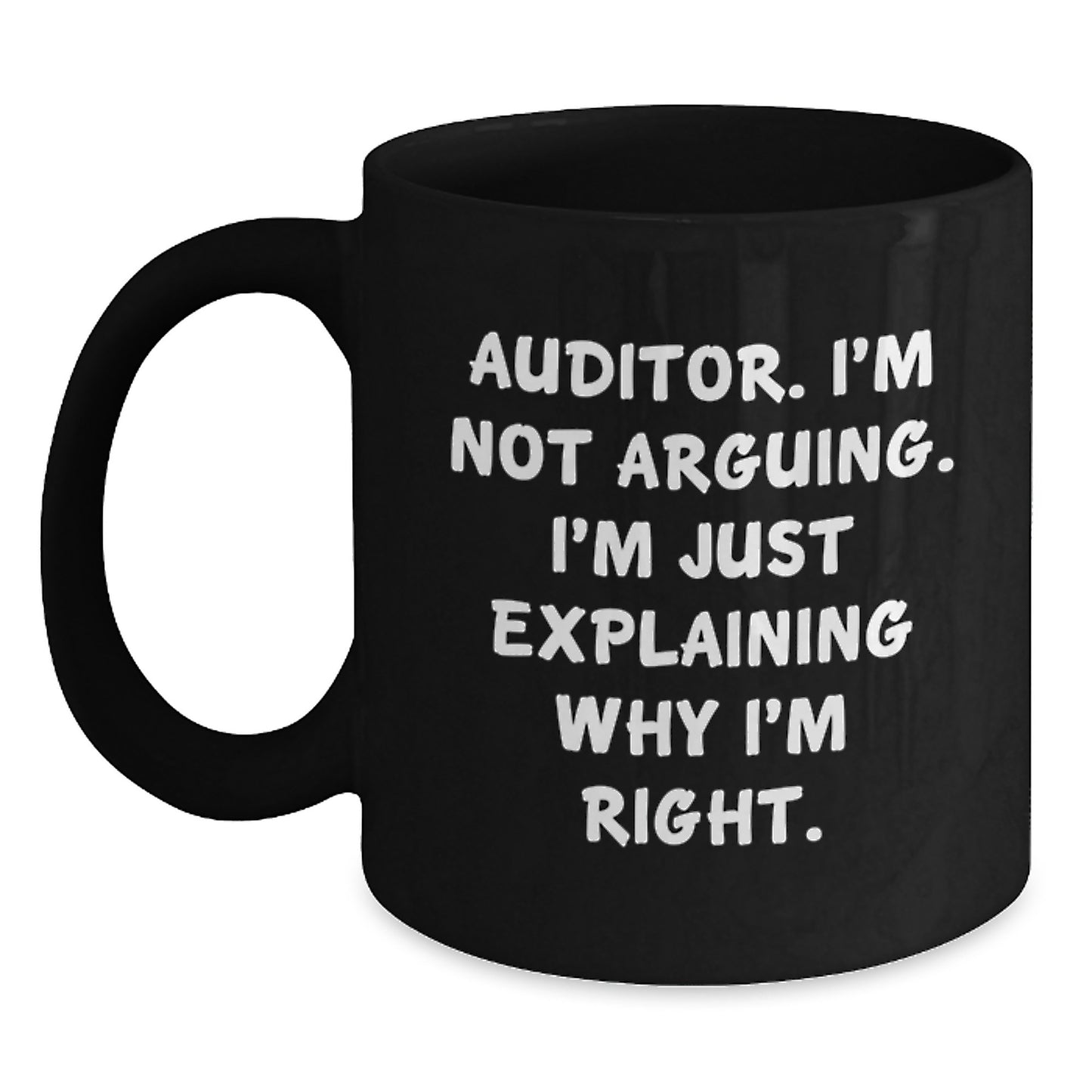 Auditor Keepsake Black Coffee Mug for Him Birthday Gift - Main