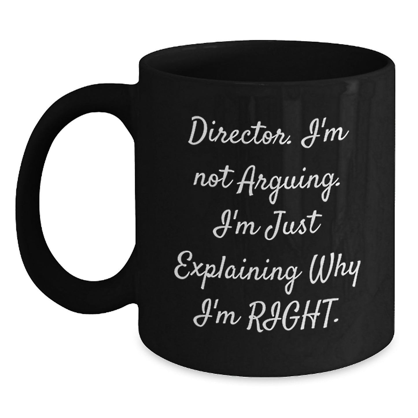 Funny Director Gifts for Him - Director Black Coffee Mug, 11oz or 15oz, Graduation Unique Gifts from Friends - Main