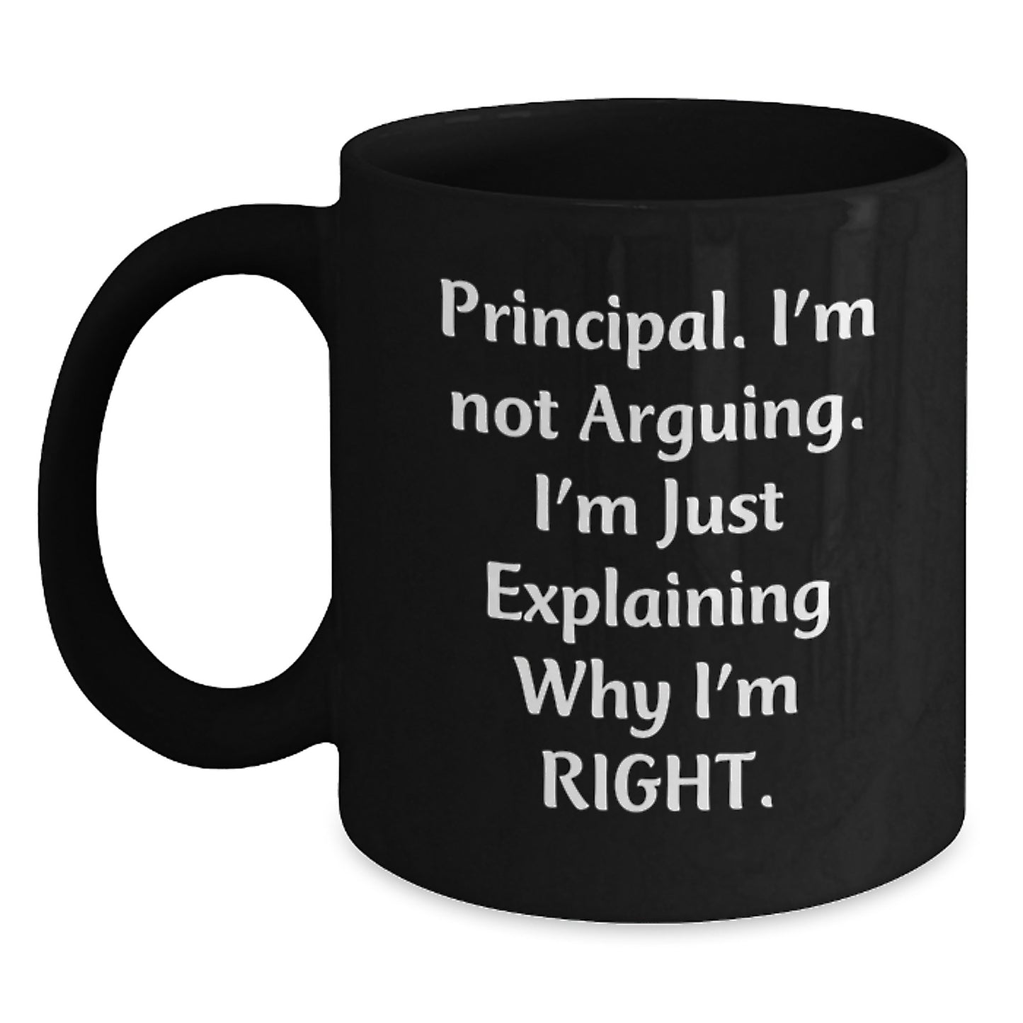 Principal Keepsake Black Coffee Mug for Him Birthday Gift - Main