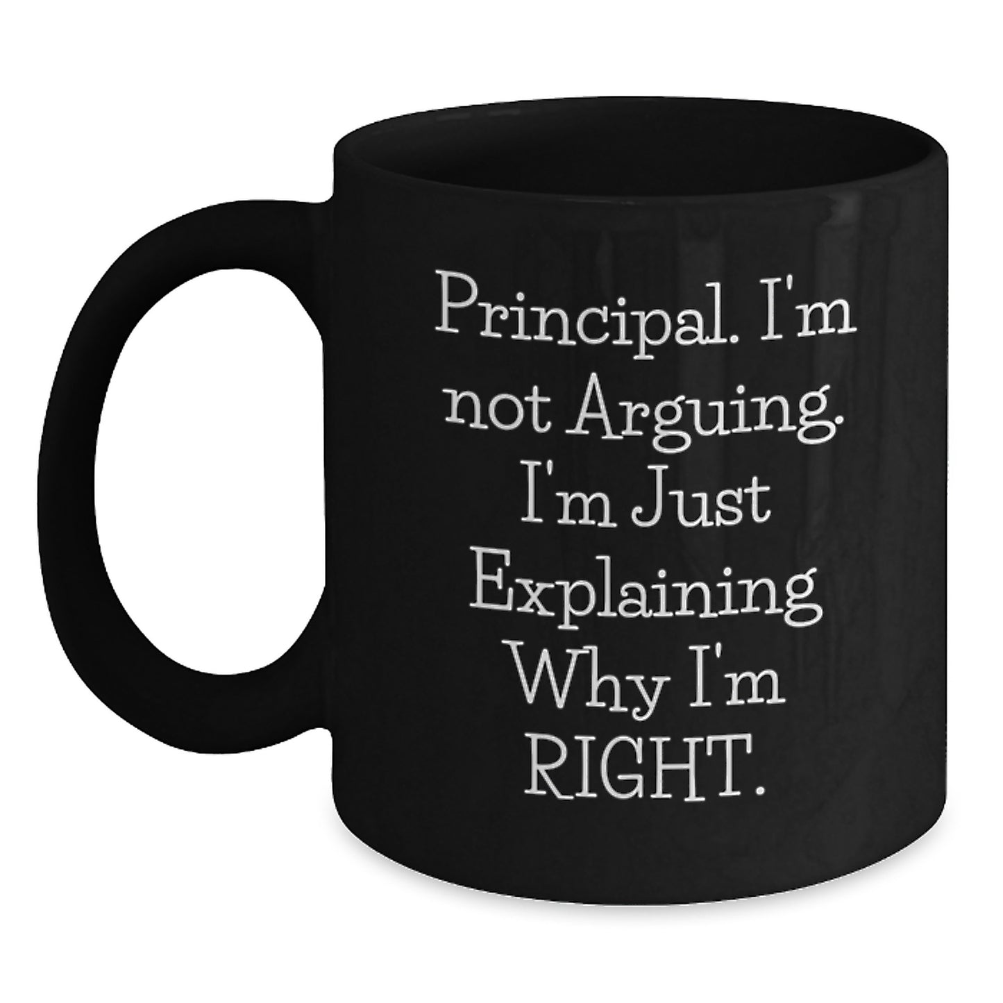 Principal Black Coffee Mug Unique Idea Birthday Gift for Coworkers - Main