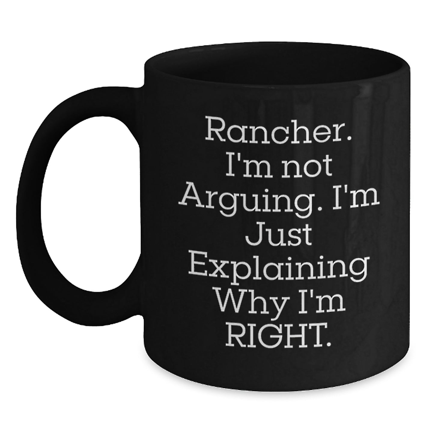 Rancher Keepsake Premium Black Coffee Mug for Him 11oz Birthday Gift - Main