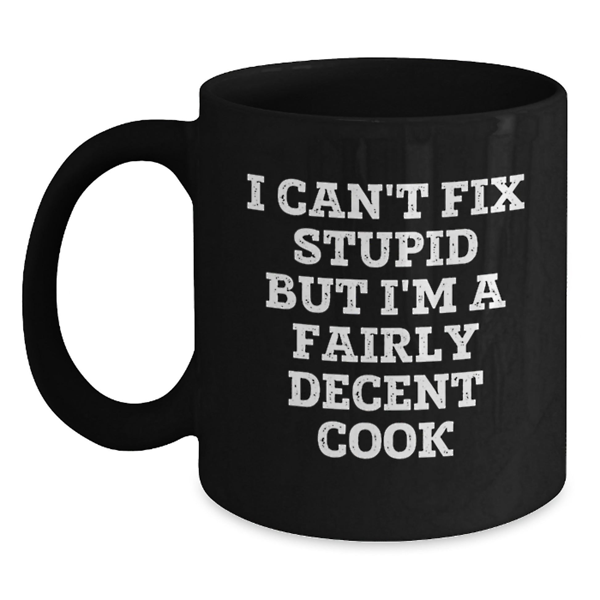 Funny Cook Gifts from Mom to Graduating Men, Funny Graduation Unique Gifts for Cooks - Black Coffee Mug - Main