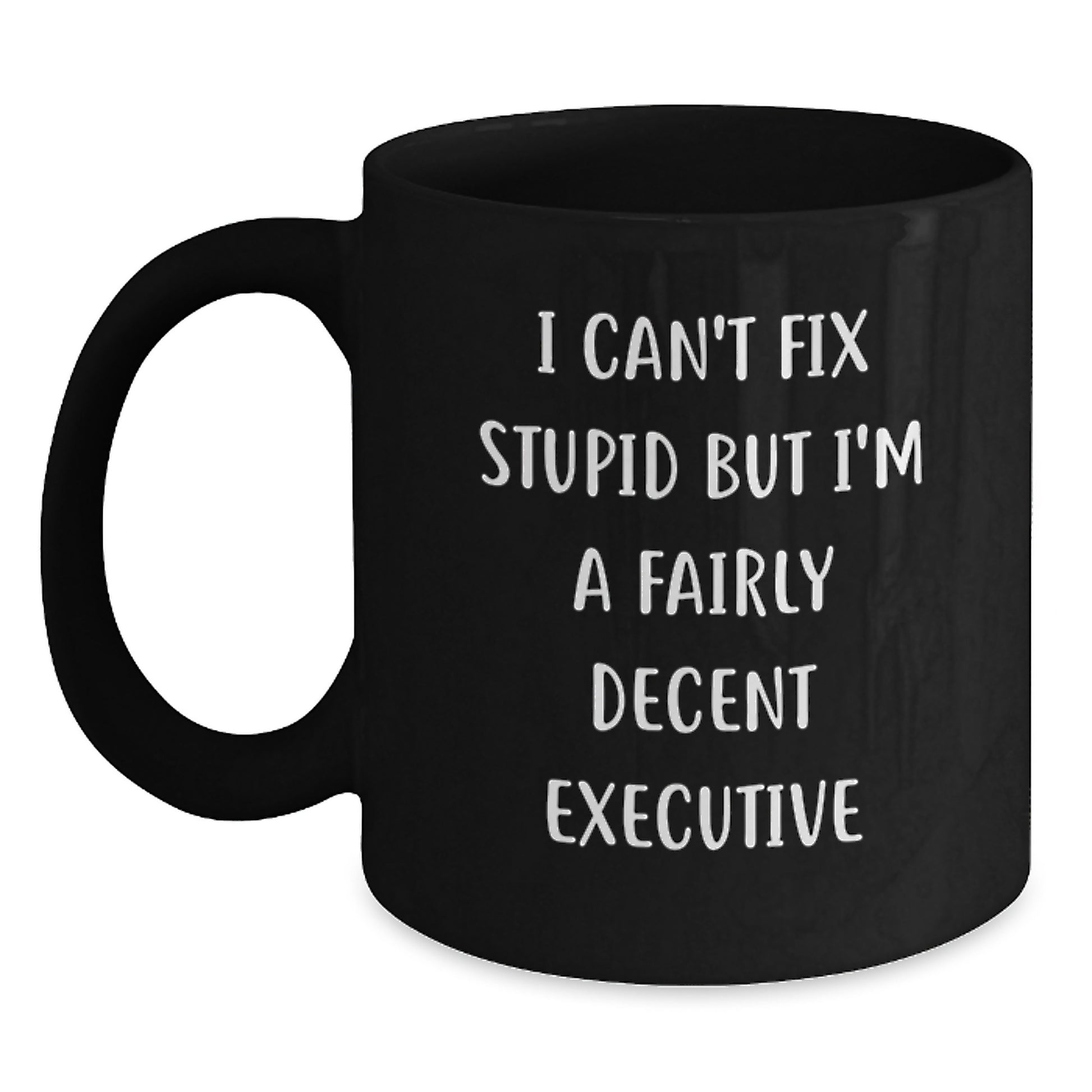 Funny Executive Black Coffee Mug Gifts from Friends for Men, Women, Coworkers, or Family Members after Graduation - Main