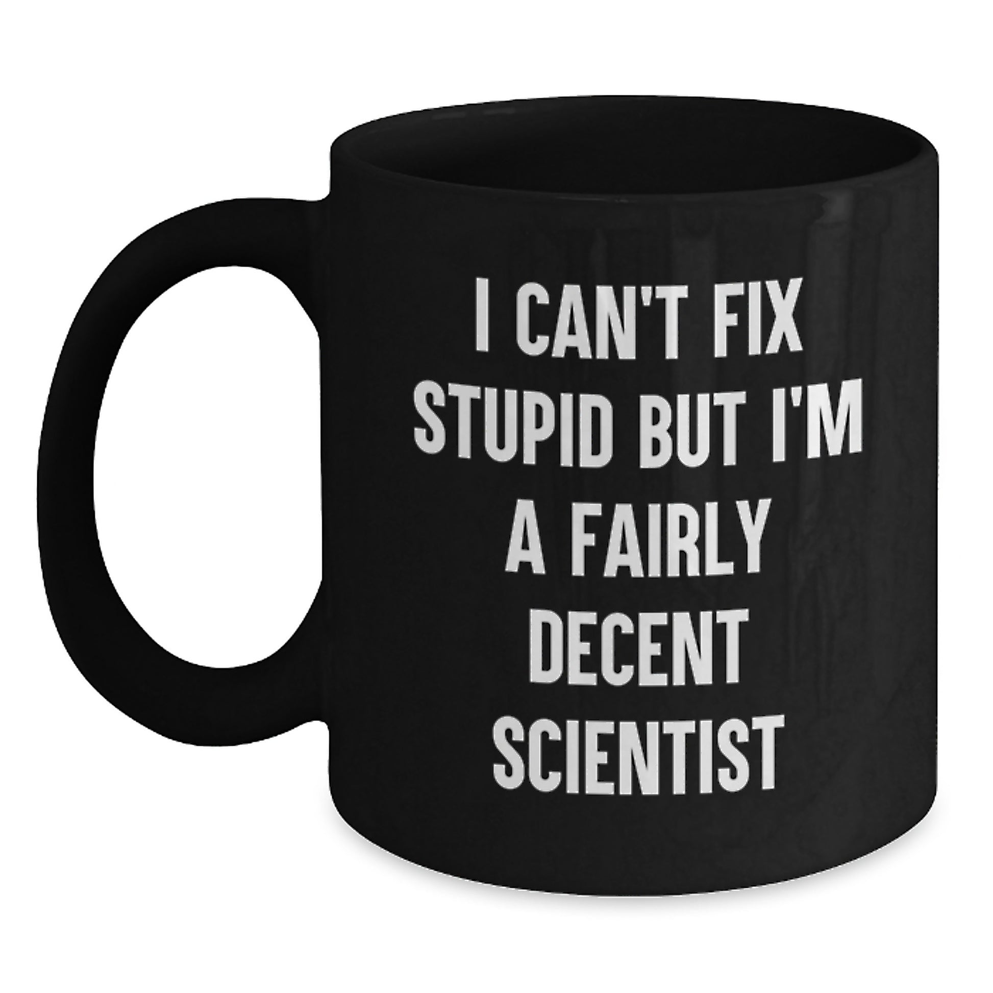 Scientist Keepsake Black Coffee Mug for Him Birthday Gift with 11oz - Main