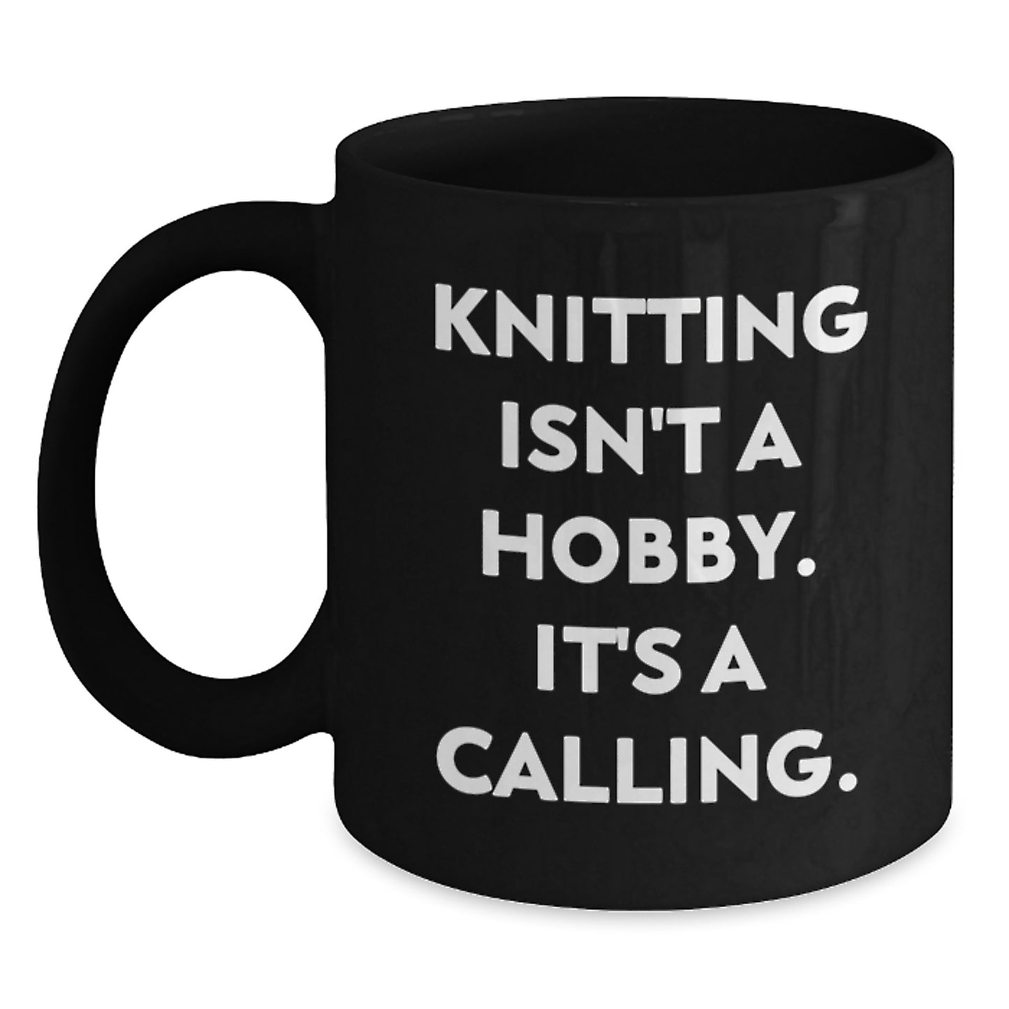 Funny Knitting Quotes Gifts for Knitting Enthusiasts Black Coffee Mug Graduation Unique Ideas from Family - Main