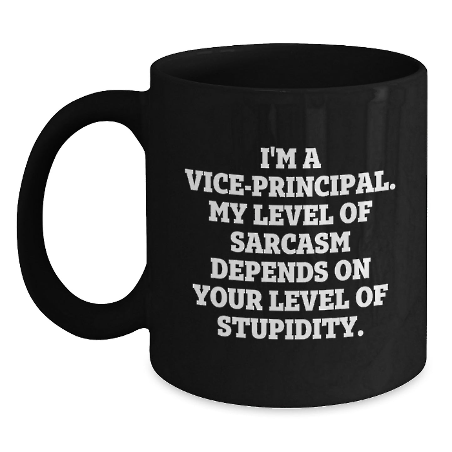 Funny Vice-principal Gifts from Family, Vice-principal Black Coffee Mug, Graduation Unique Gifts for Vice-principal Men Women Friends Coworkers - Main