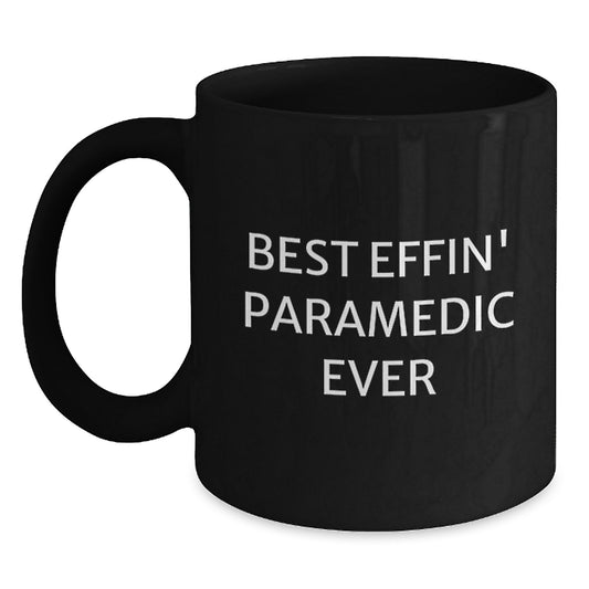 Funny Rescue Worker Gifts from Friends and Family for Graduation Unique Gifts, Best Effin' Rescue Worker Ever Mug, Black Coffee Mugs for Rescue Workers, Inspirational Rescue Worker Mugs - Main