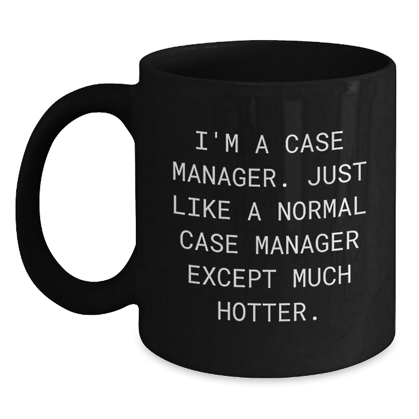 Black Ceramic Case Manager Keepsake Mug for Him Birthday Gift - Main