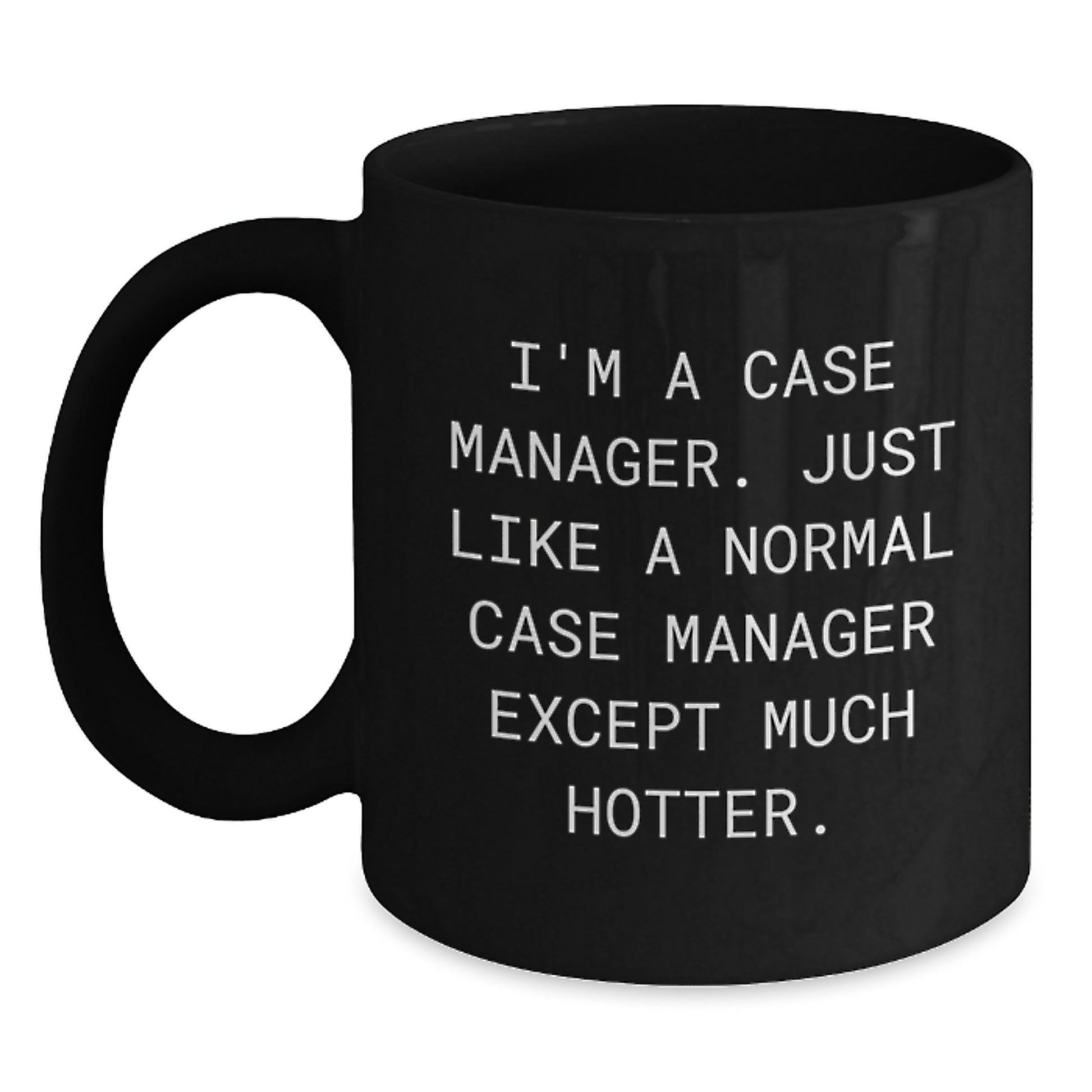 Black Ceramic Case Manager Keepsake Mug for Him Birthday Gift - Main