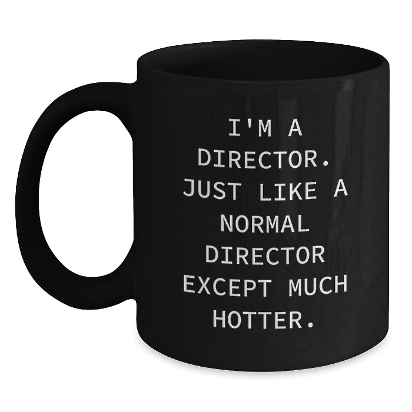 Birthday Gift for Her Director Black Coffee Mug Present - Main