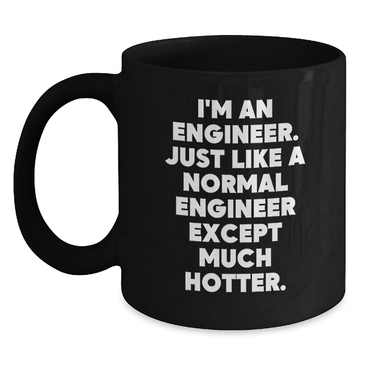 Engineer Keepsake Black Coffee Mug Birthday Gift for Him - Main