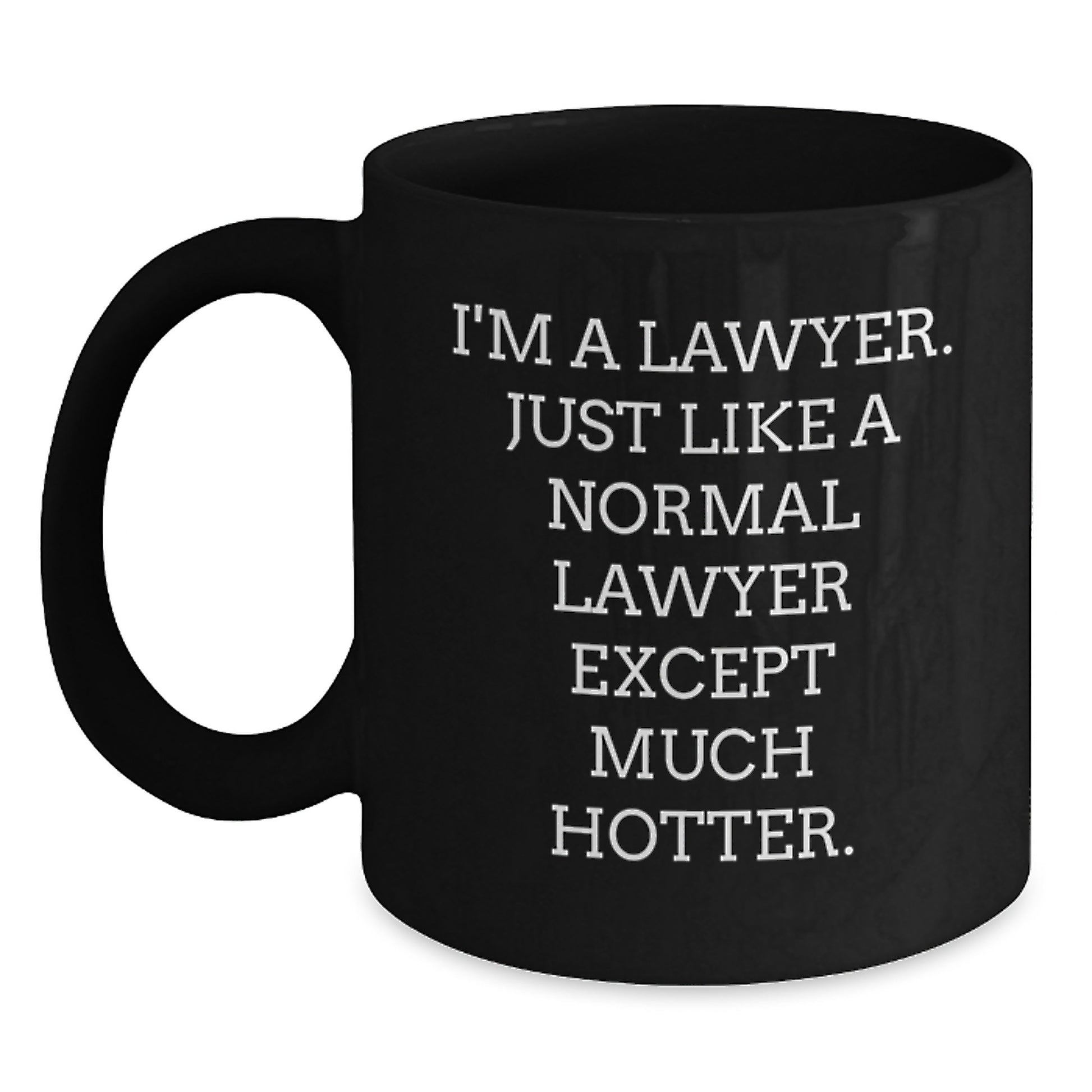 Funny Lawyer Gifts, Black Coffee Mug for Lawyer Friends, Unique Fathers Day Unique Gifts from Men to Lawyer - Main