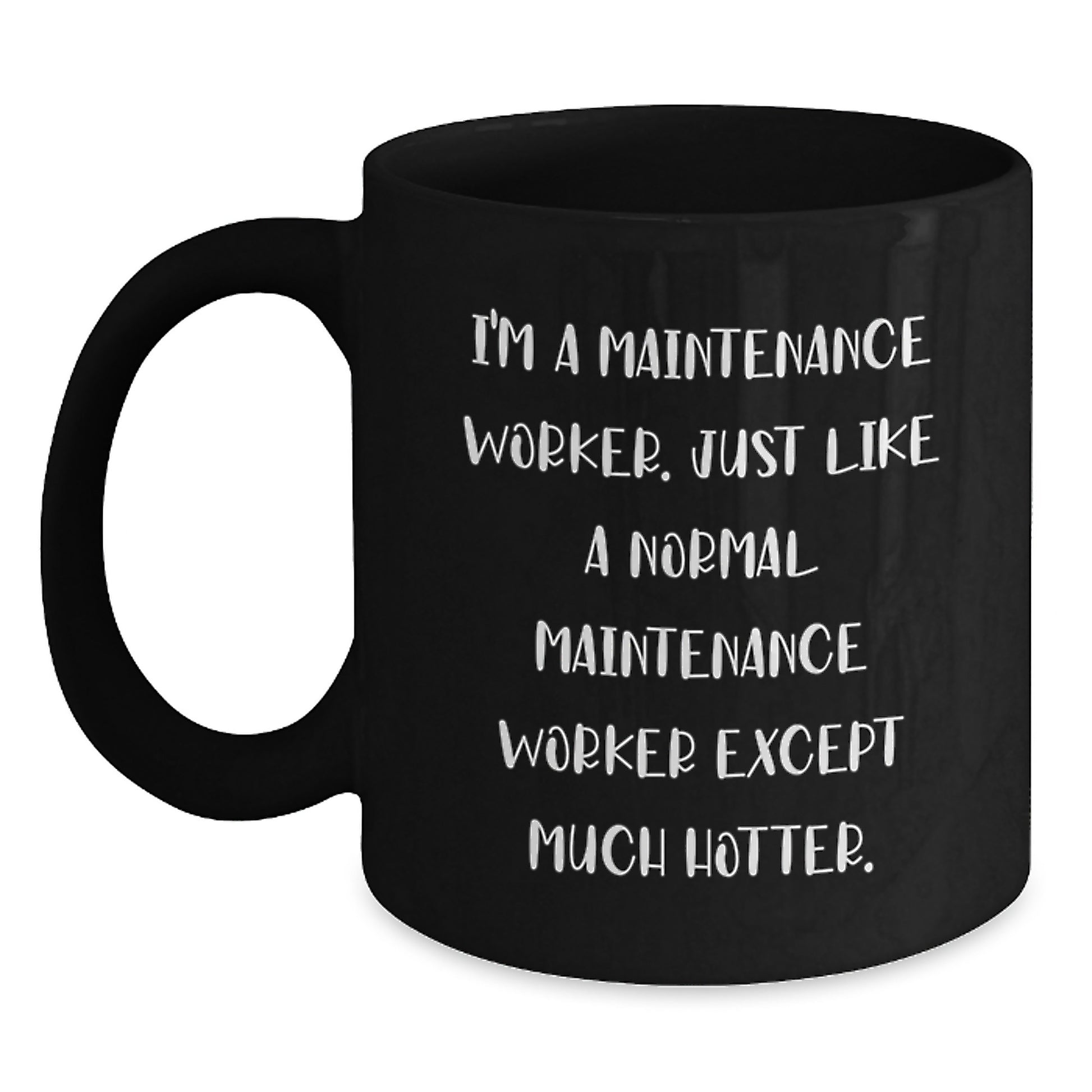 Funny Maintenance Worker Black Coffee Mugs Gifts from Friends and Family for Maintenance Worker Dad on Father's Day - Main