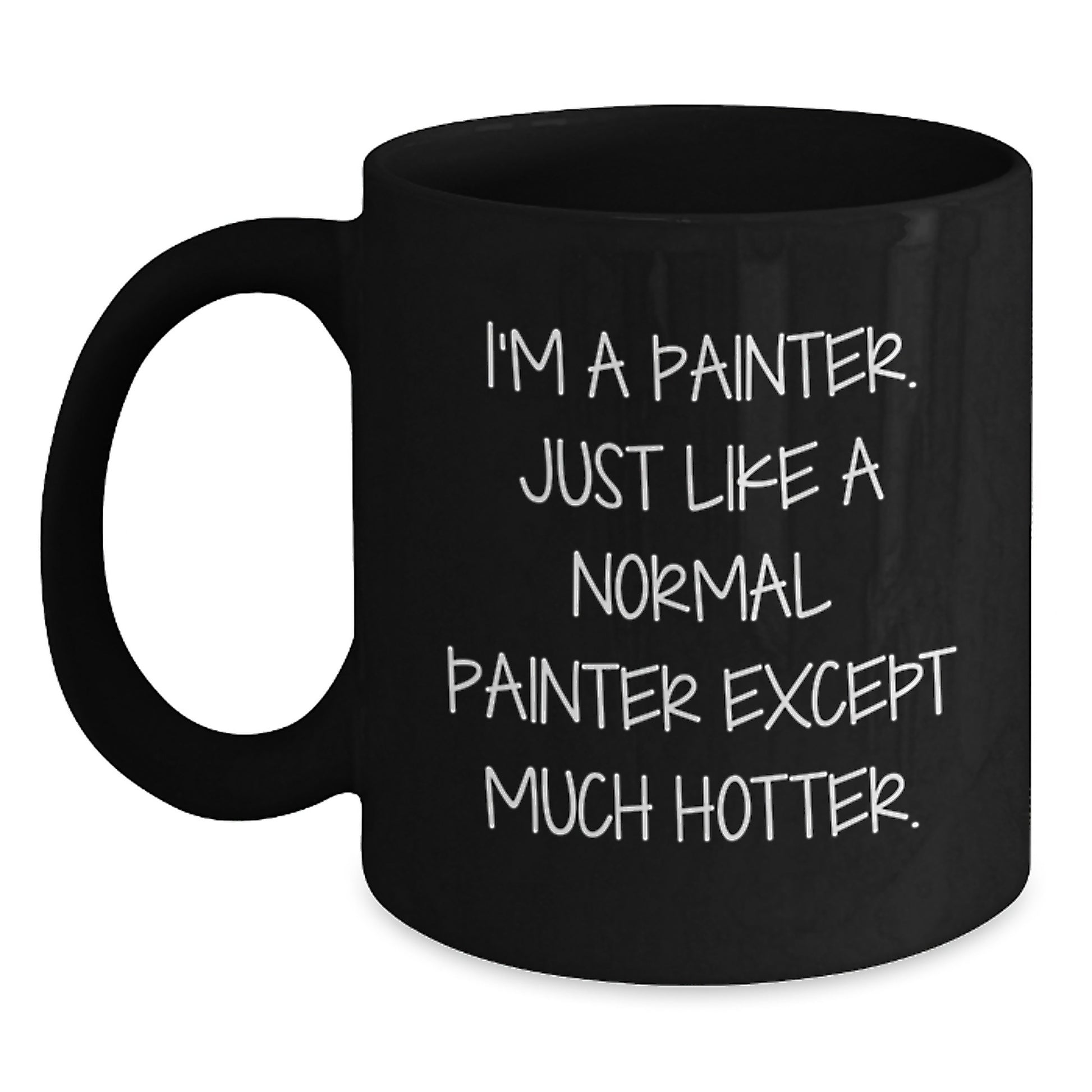 Bold Painter Novelty Black Coffee Mug Birthday Gift for Friends - Main