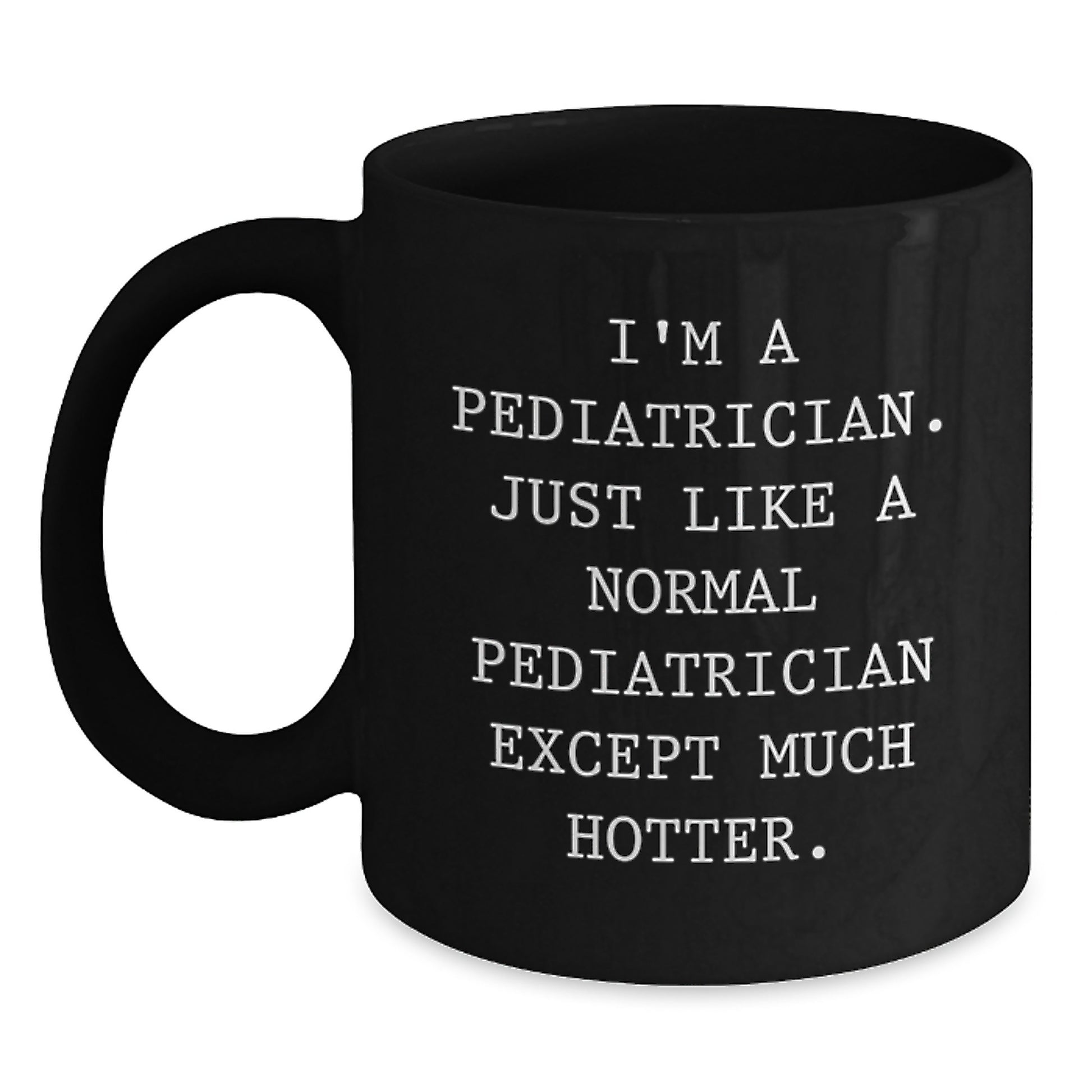 For Him Keepsake Pediatrician Black Coffee Mug Birthday Gift - Main