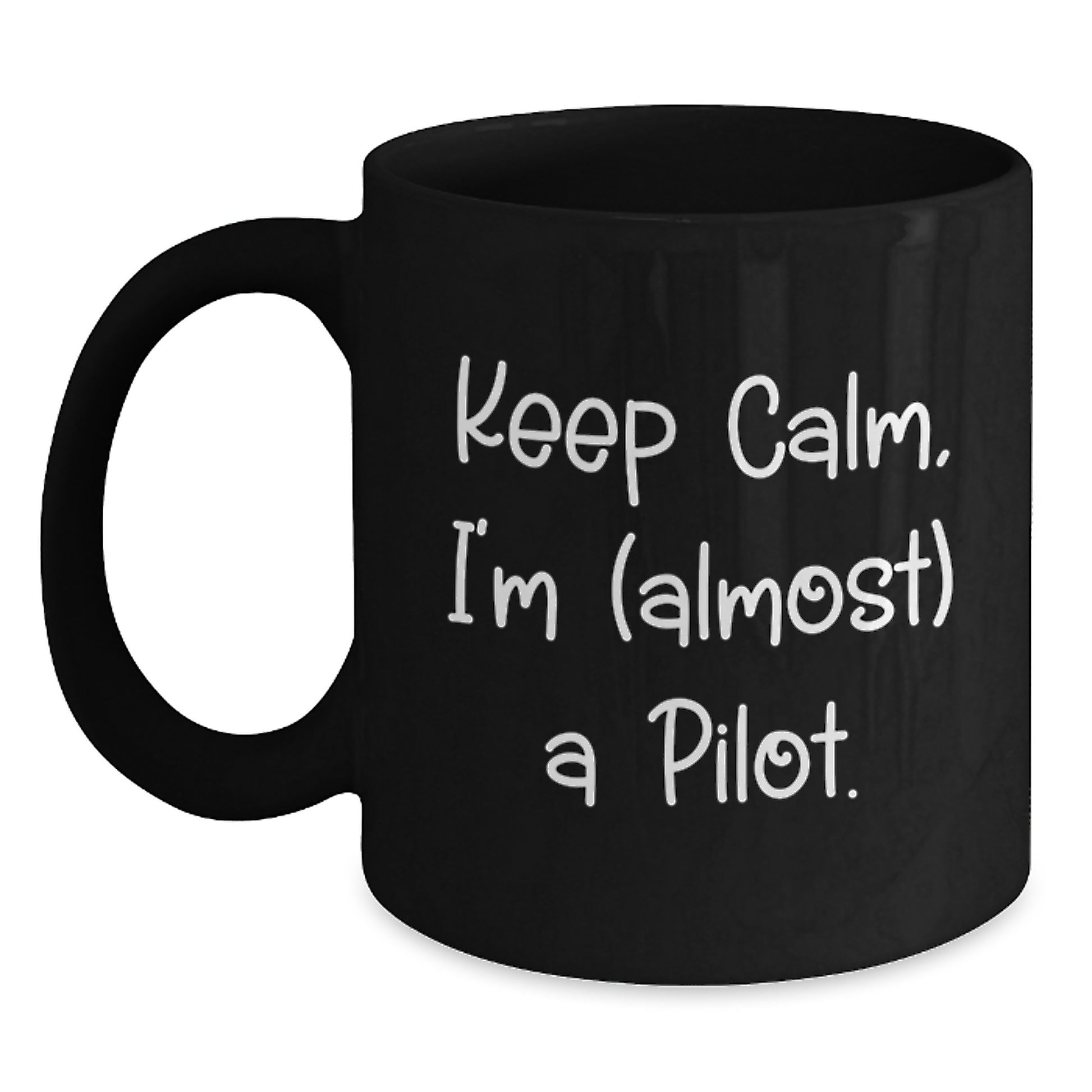 Funny Pilot Black Coffee Mug Gifts for Men, Unique Graduation Unique Gifts from Friends, Family, Coworkers - Main