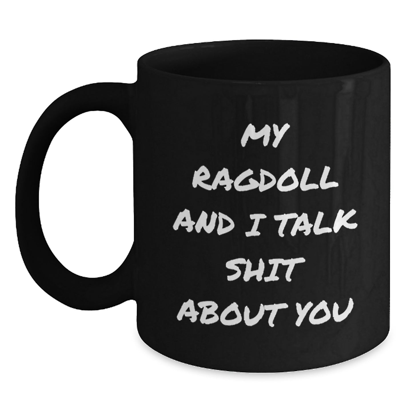 Birthday Gift Ragdoll Cat Mug for Her – Keepsake Black Coffee Cup - Main