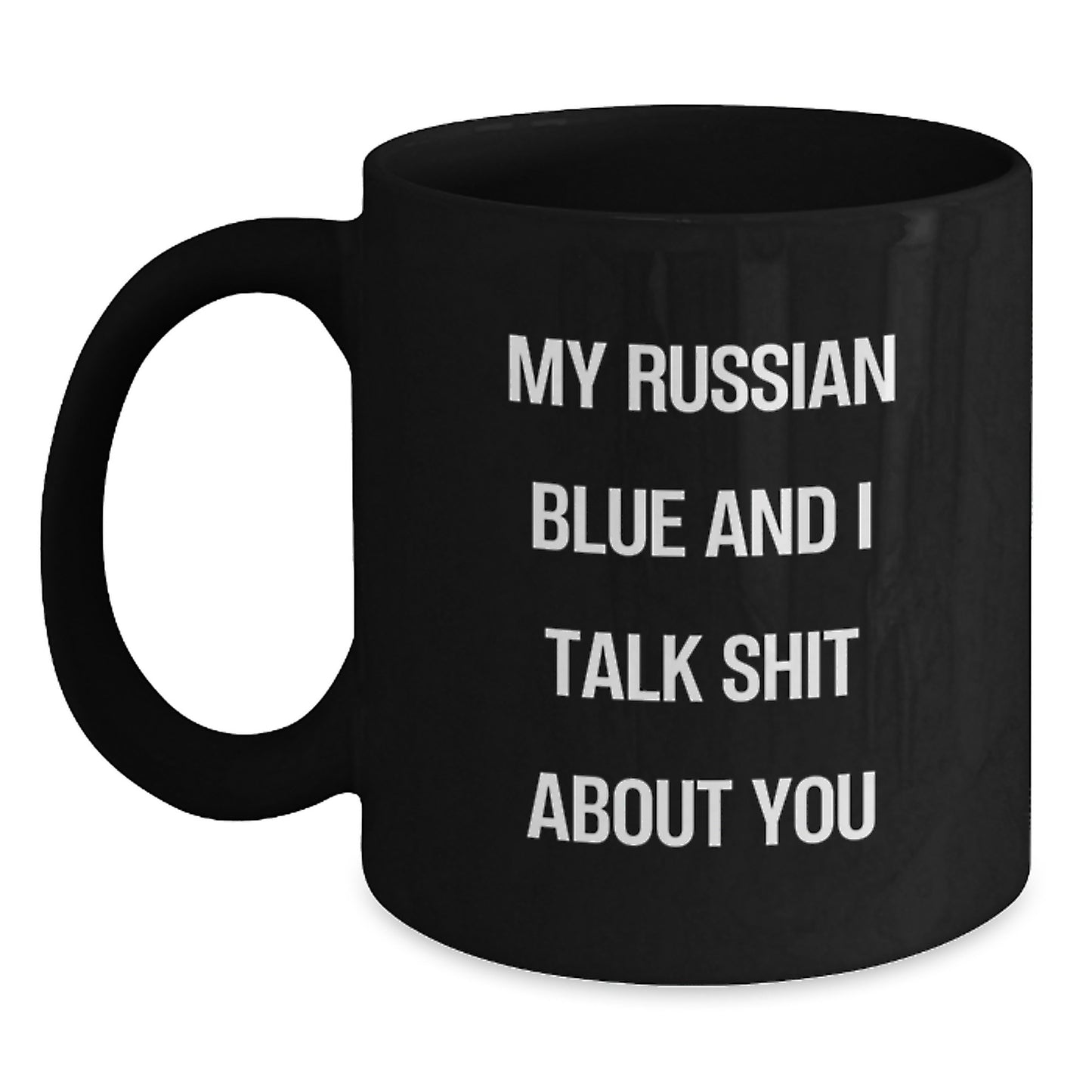 Russian Blue Cat Keepsake Premium Coffee Mug for Him Birthday Gift - Main