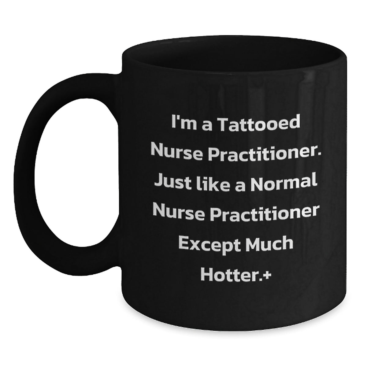 Funny Nurse Practitioner Gifts for Valentine's - Black Coffee Mug from Friends to Nurse Practitioner Men or Women - Main