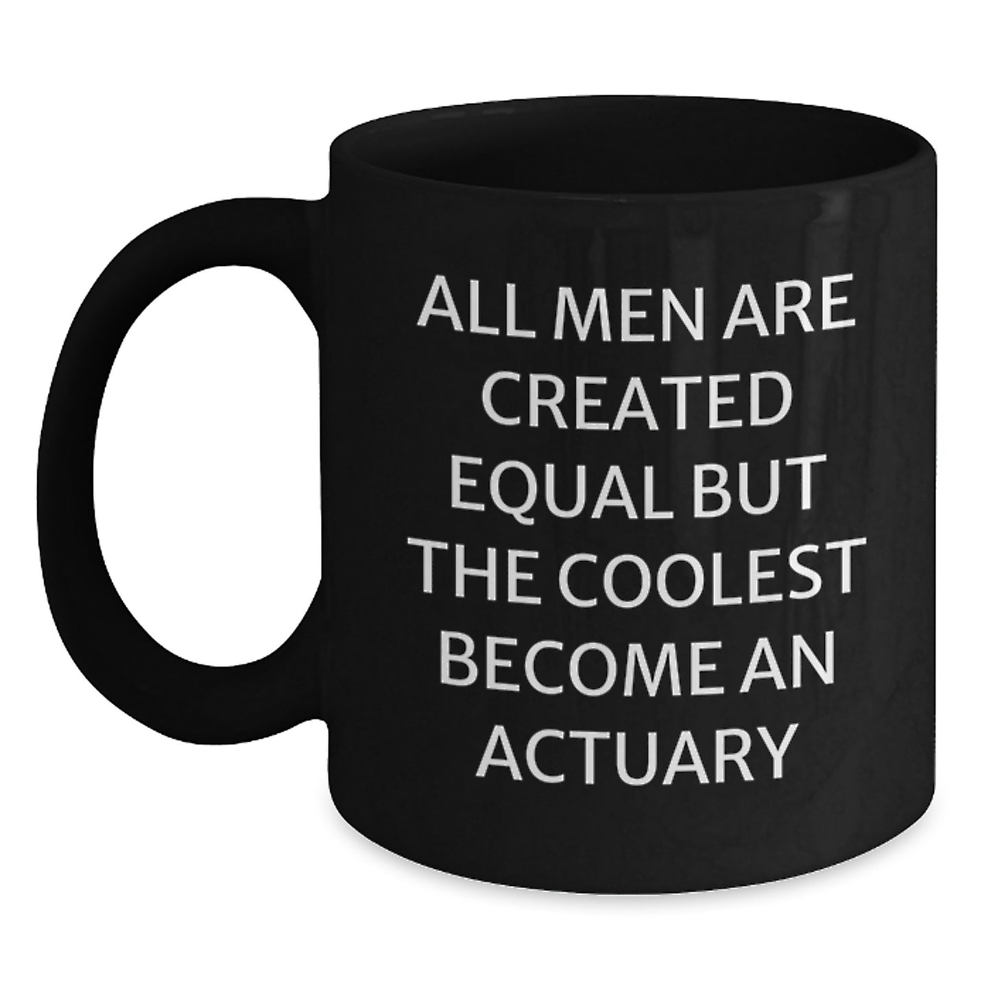 Witty Actuary Black Coffee Mug Novelty Birthday Gift for Friends - Main