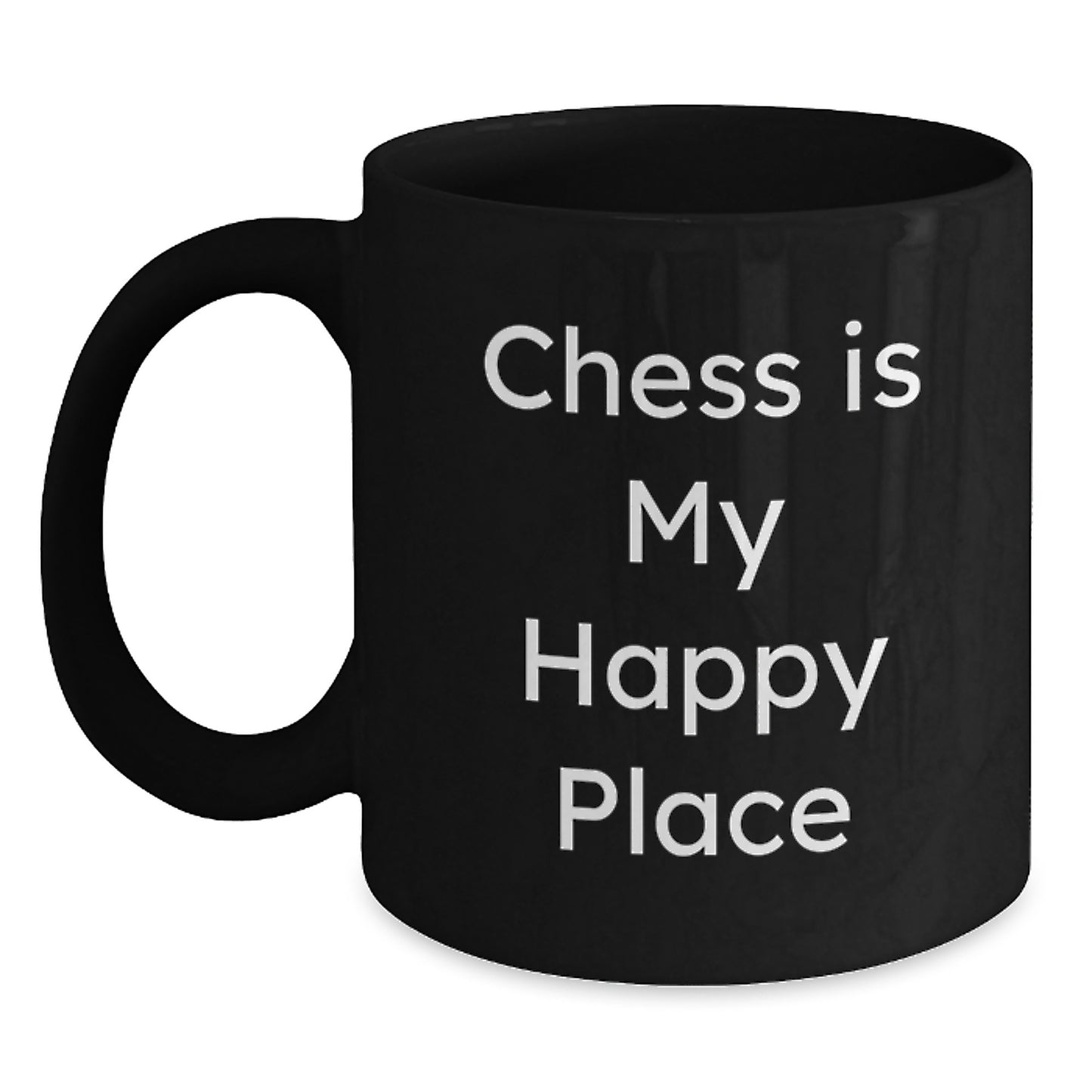 Chess Mug Idea for Coworkers – Birthday Gift "Chess Is My Happy Place" - Main