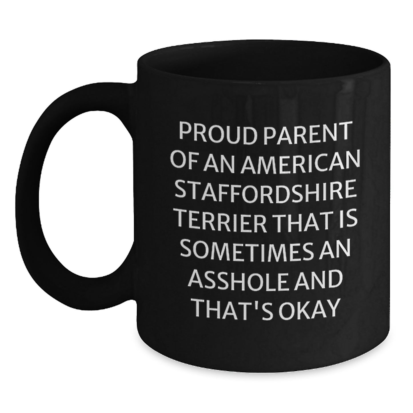 Birthday Gift Black Coffee Mug for Her – Proud Parent Of An American - Main
