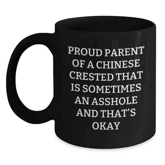Funny Chinese Crested Dog Gifts for Mom - Proud Parent Mug, Unique Mother's Day Unique Gifts from Women - Main