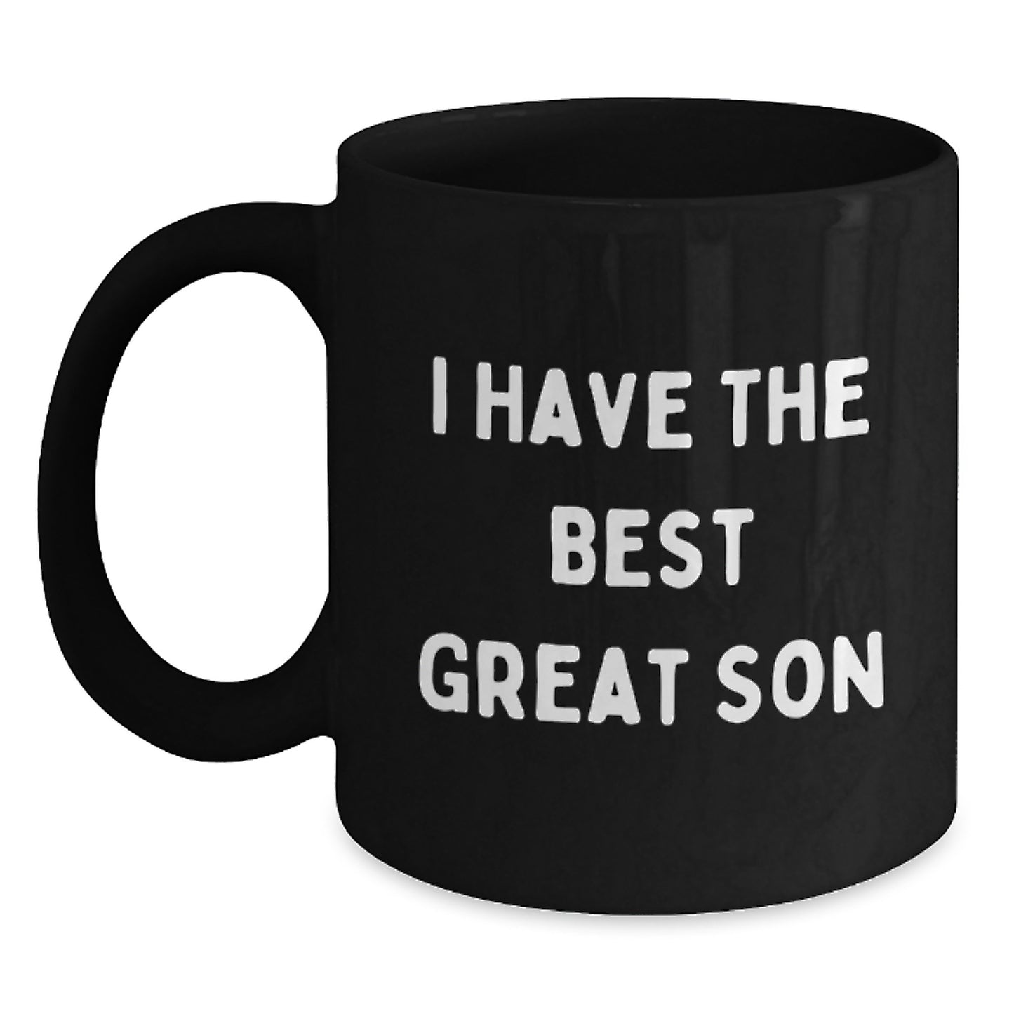 Birthday Gift for Dad Black Coffee Mug – I Have The Best Great Son - Main