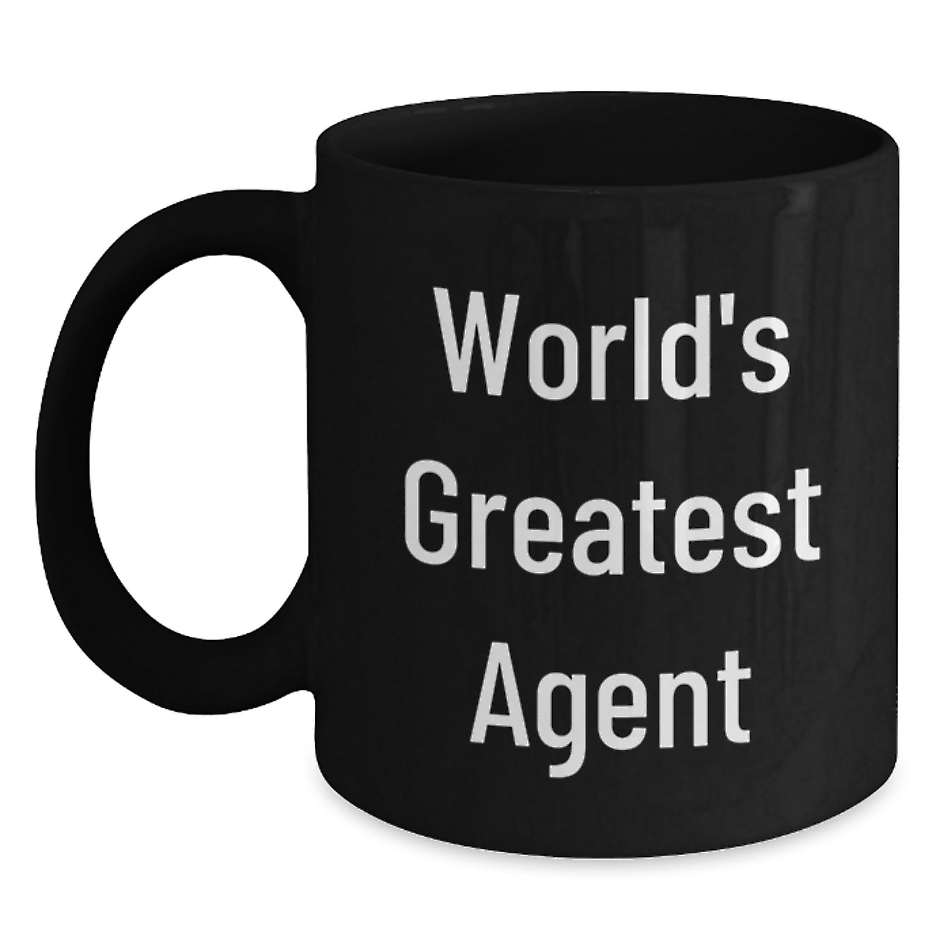 World's Greatest Agent Funny Quote Agent Gifts for Dad Black Coffee Mugs Gifts from Men on Father's Day - Main