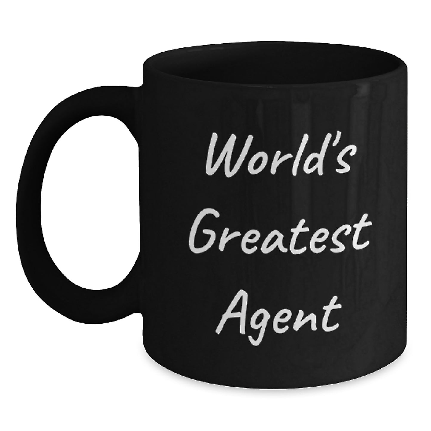 Funny Agent Gifts from Friends, World's Greatest Agent Black Coffee Mug for Dad, Father's Day Unique Coffee Mugs - Main