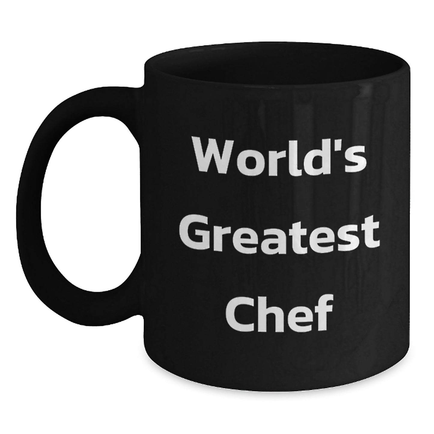 Inspiring Chef Gifts from Family, Funny 'World's Greatest Chef' Black Coffee Mug, Ideal for Mother's Day Unique Gifts - Main
