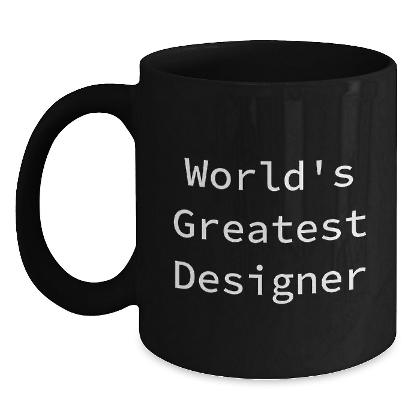 Birthday Gift for Her Designer Black Coffee Mug Surprise Present - Main