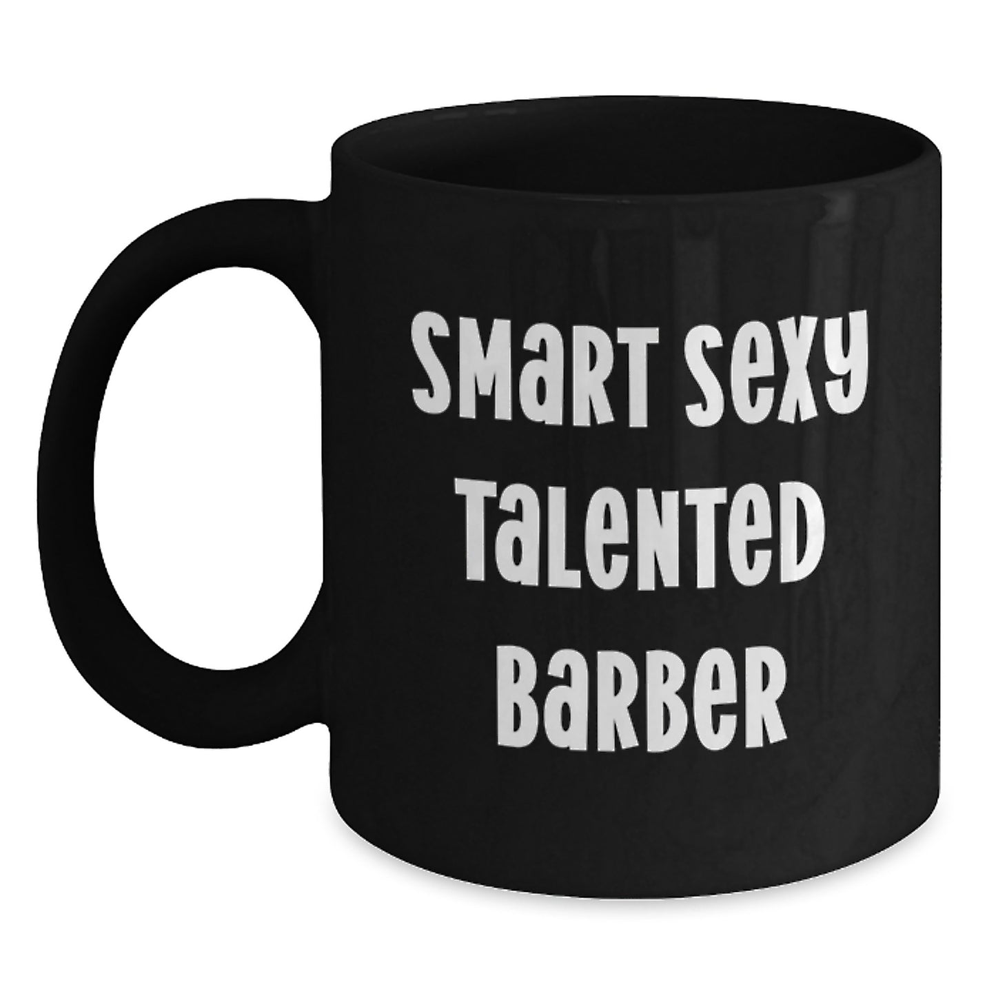 Funny Barber Quotes Black Coffee Mug Gifts from Family to Graduating Barber - Main