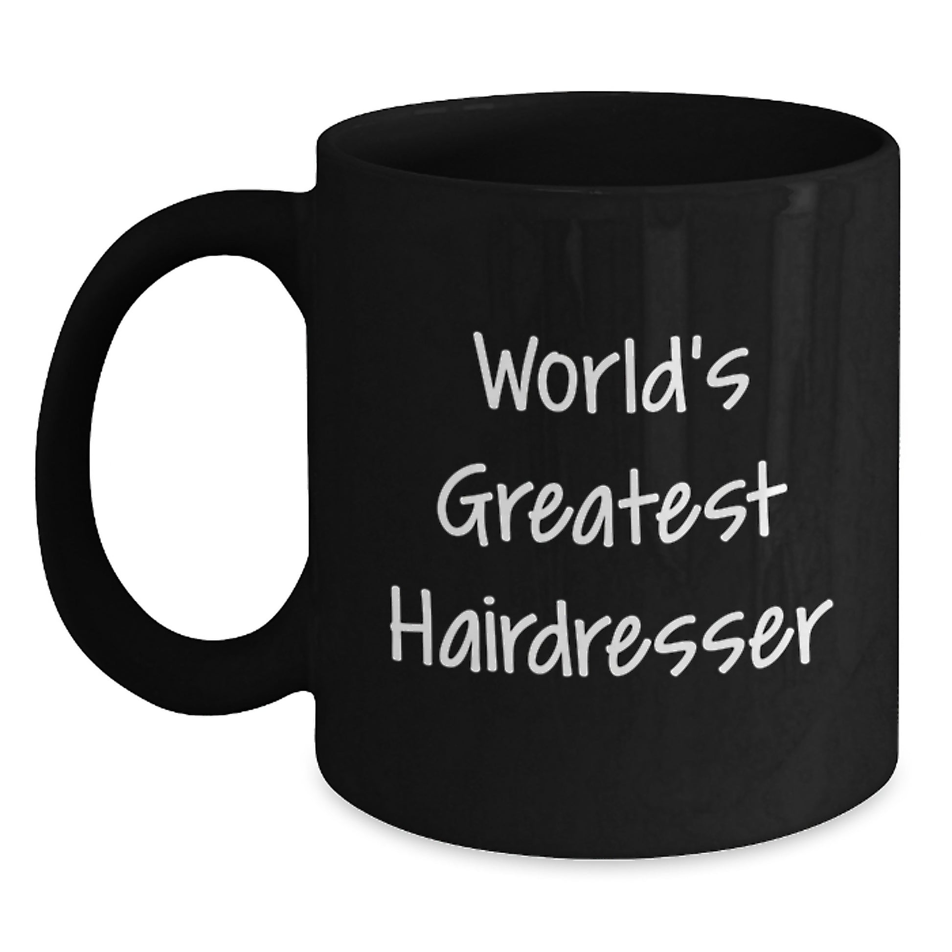 Funny Hairdresser Gifts from Friends, World's Greatest Hairdresser Black Coffee Mugs for Hairdresser Graduation Unique Gifts - Main