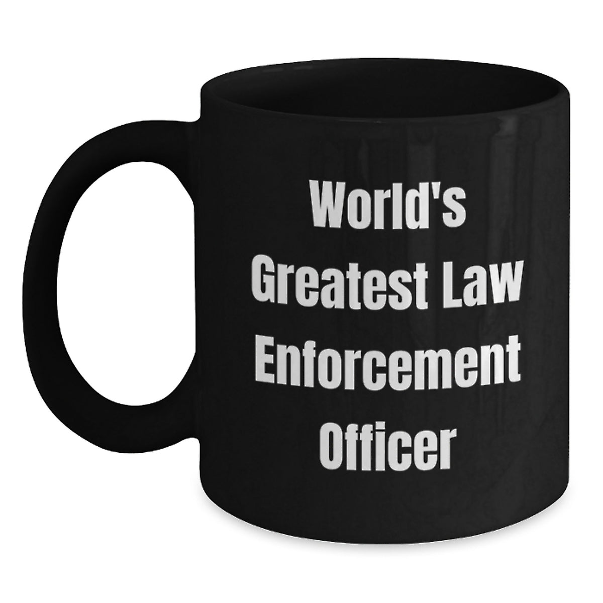 Law Enforcement Keepsake Gift for Him World's Greatest Officer Mug - Main