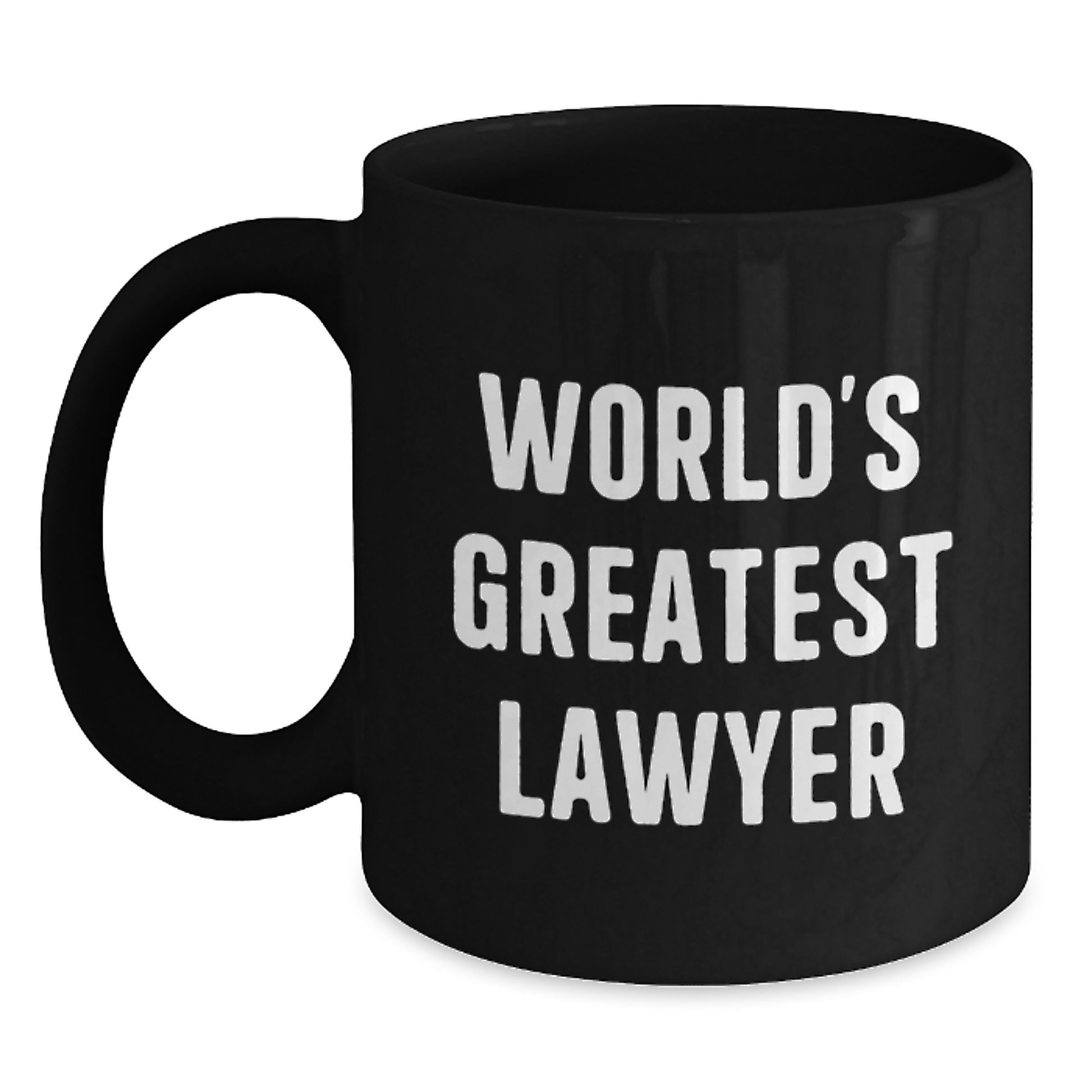 Birthday Gift Lawyer Black Coffee Mug Present for Her - Main